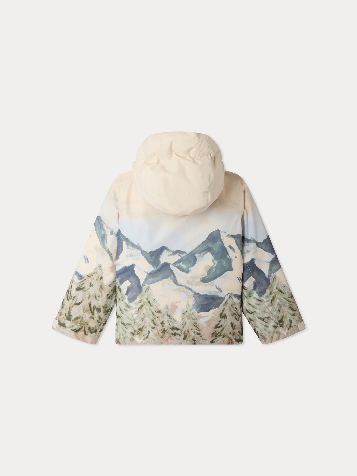 Mikado waterproof ski jacket with ski landscape print