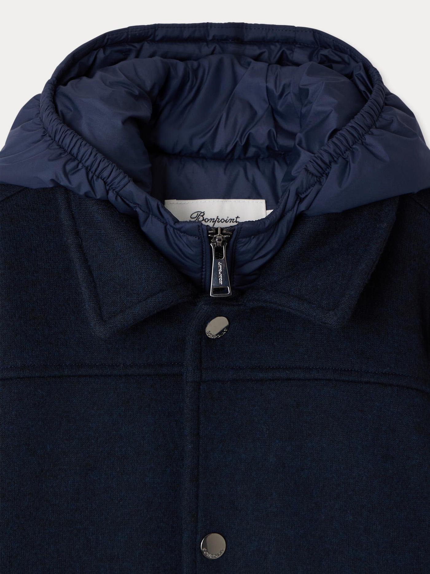 Milad bi-material zipped jacket