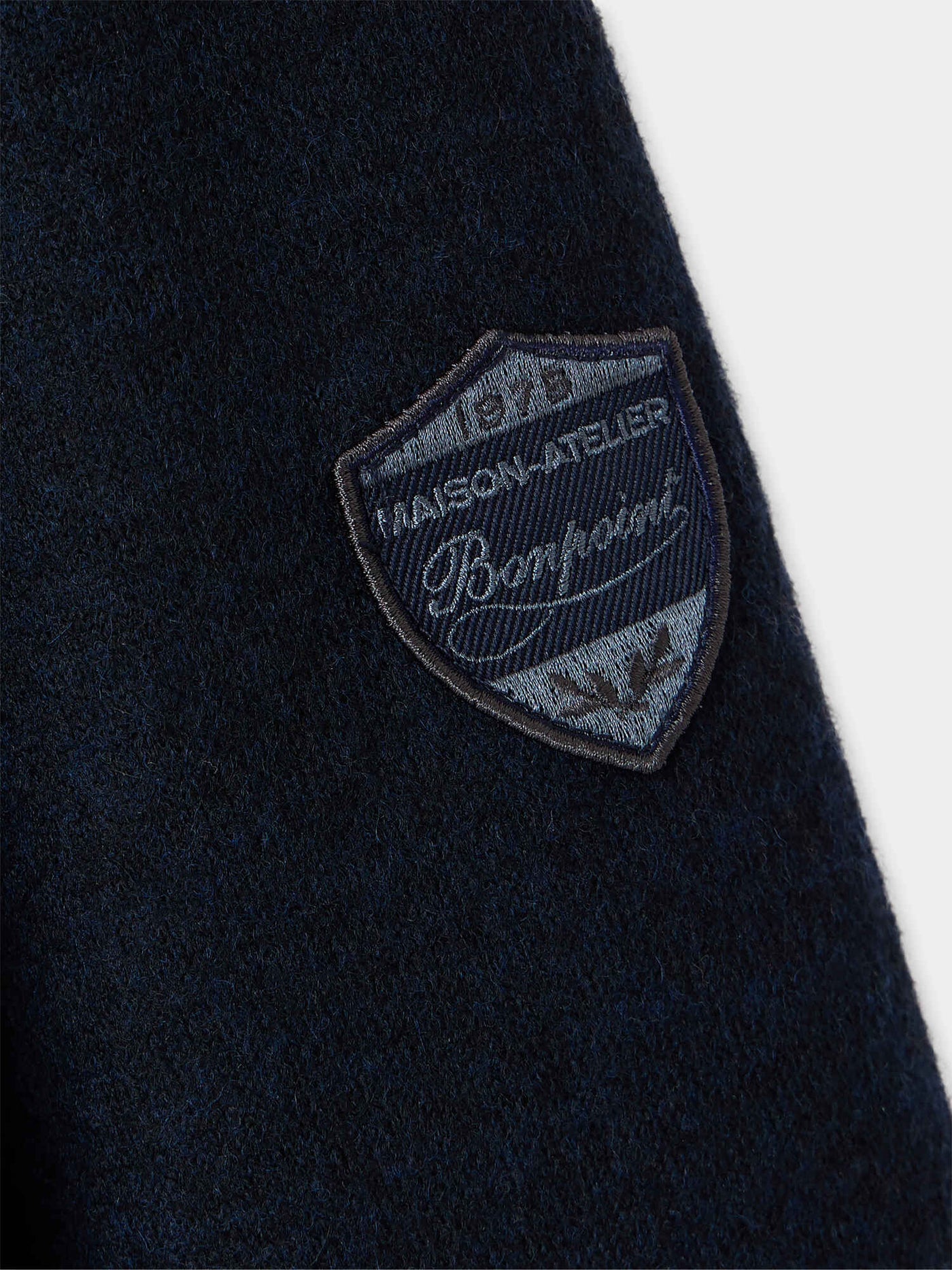 Milad bi-material zipped jacket