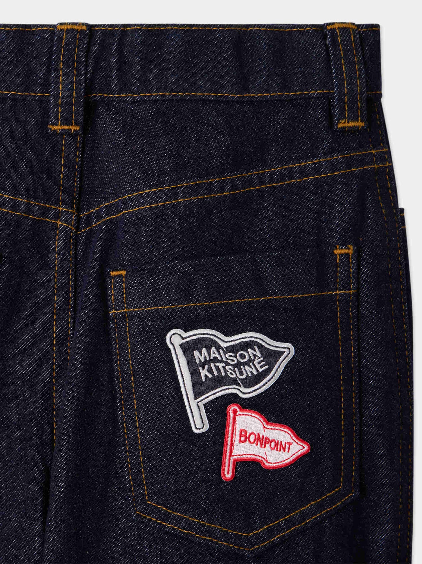 Bonpoint x Maison Kitsuné Morys baggy trousers in organic cotton