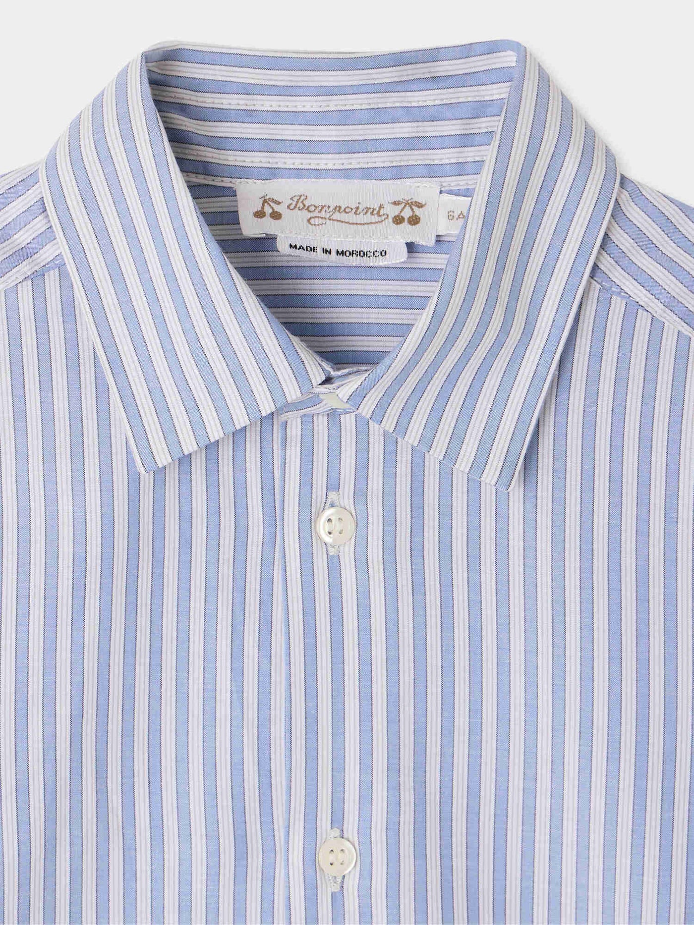 Aristote shirt with blue stripes