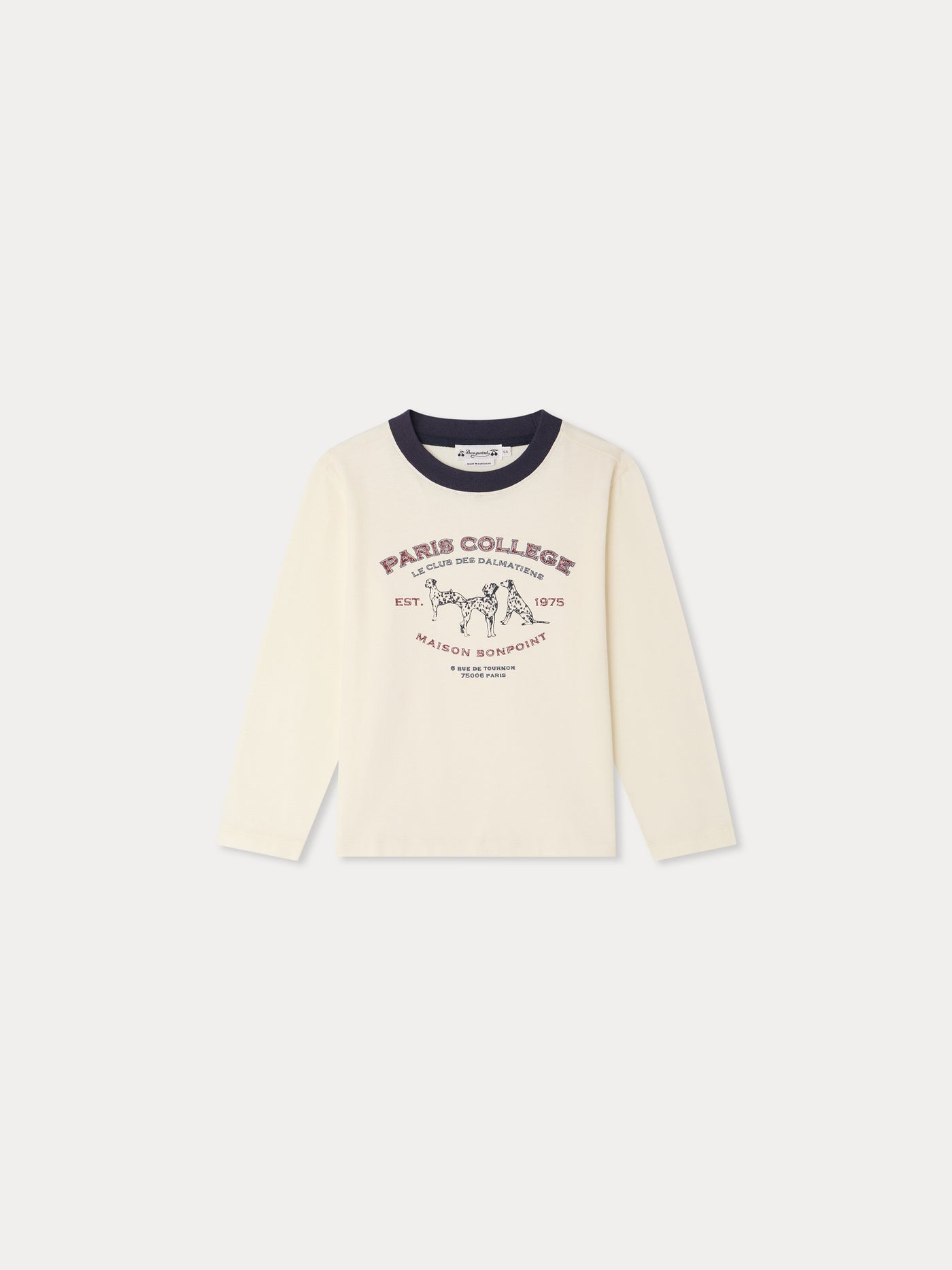 Tadda T-shirt with Dalmatian print in organic cotton
