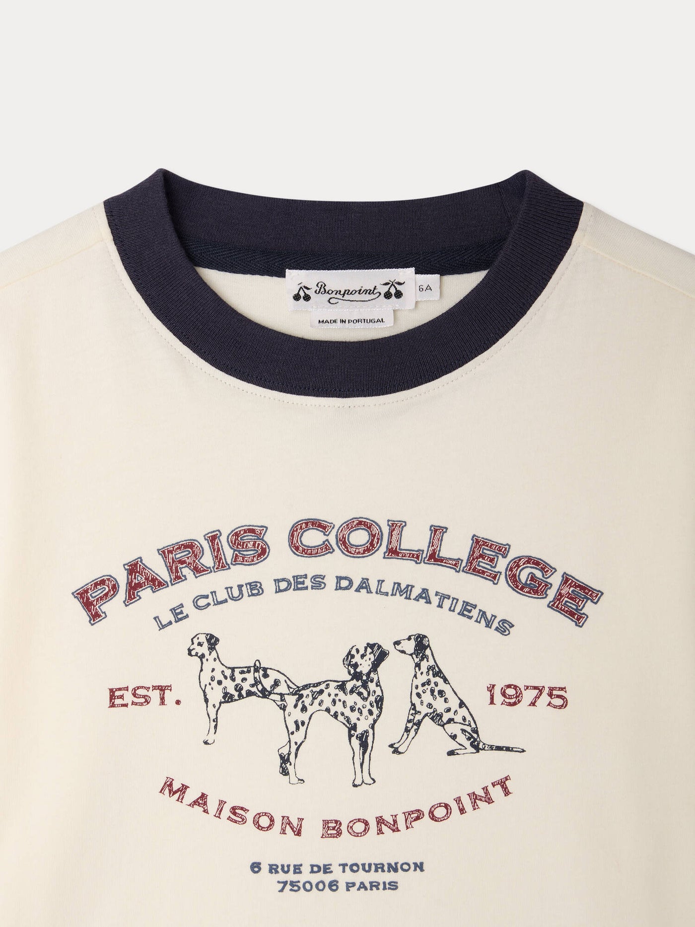 Tadda T-shirt with Dalmatian print in organic cotton