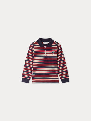 Mirko striped polo shirt in organic cotton