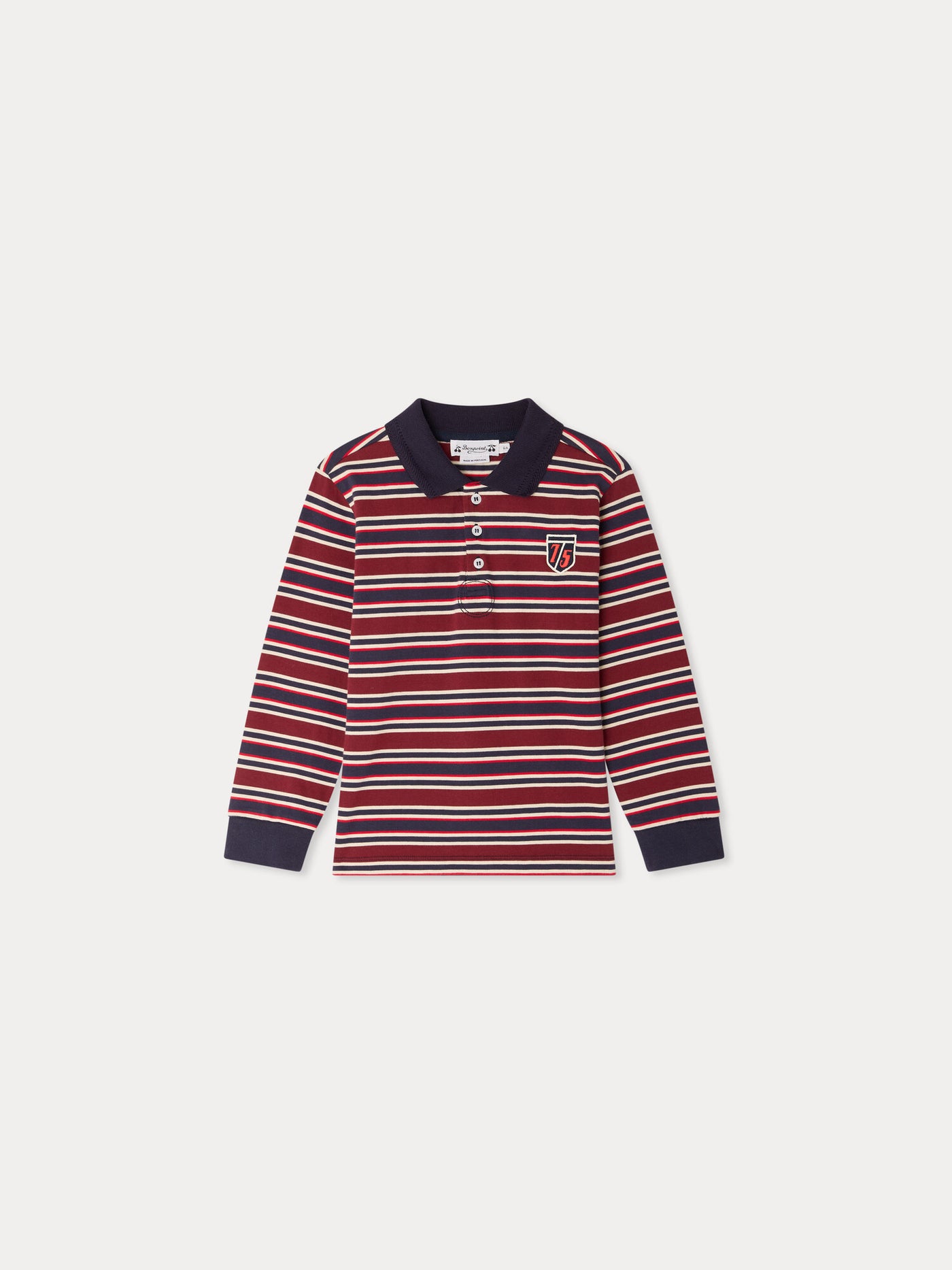 Mirko striped polo shirt in organic cotton