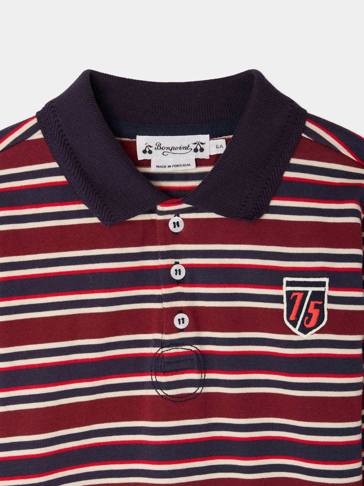 Mirko striped polo shirt in organic cotton