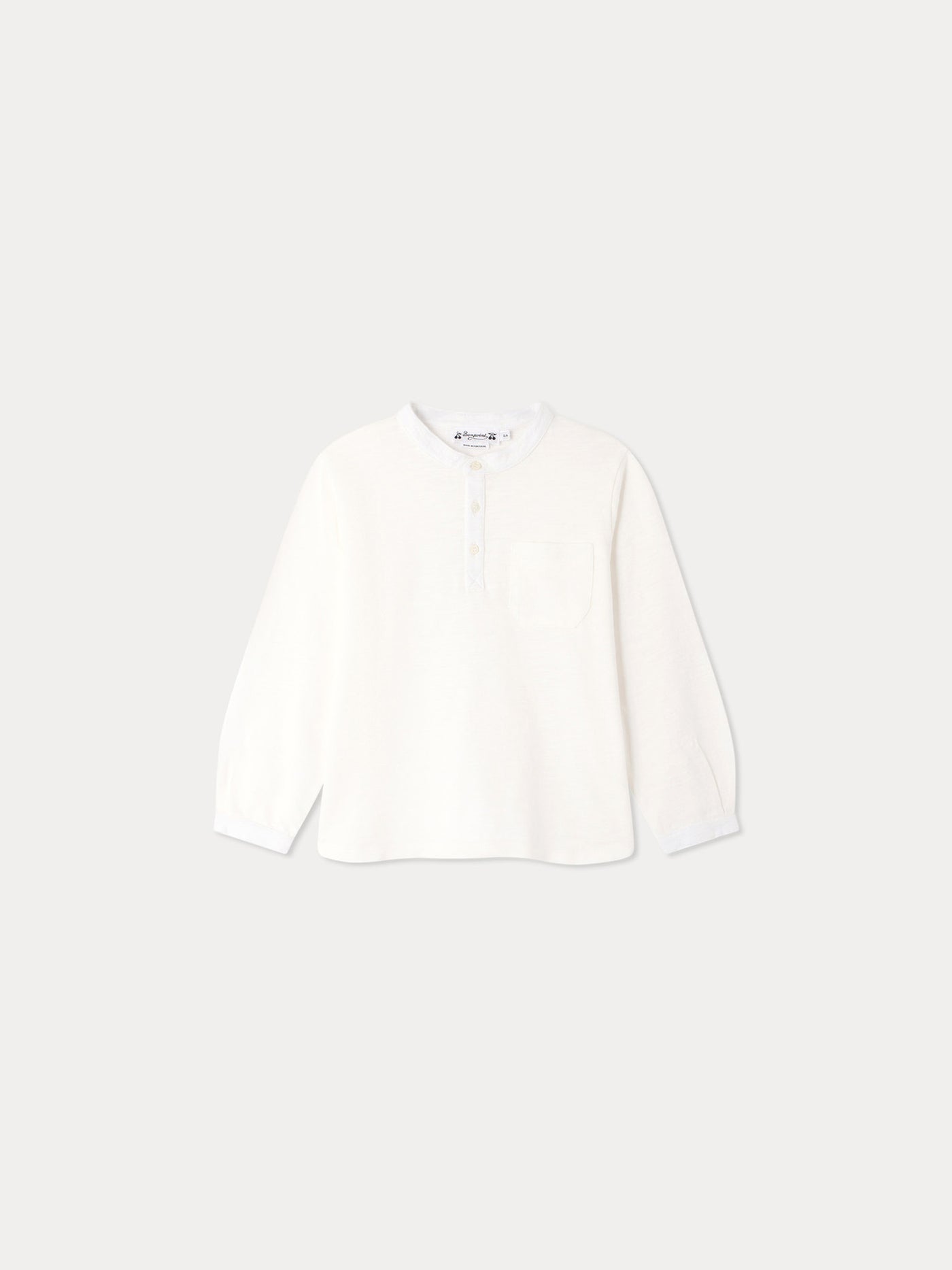 Jartiste organic cotton T-shirt with buttoned collar