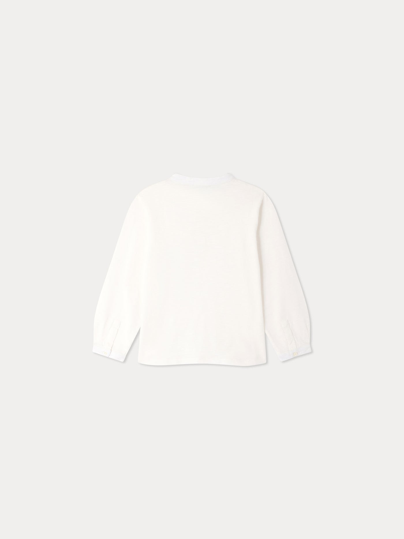 Jartiste organic cotton T-shirt with buttoned collar