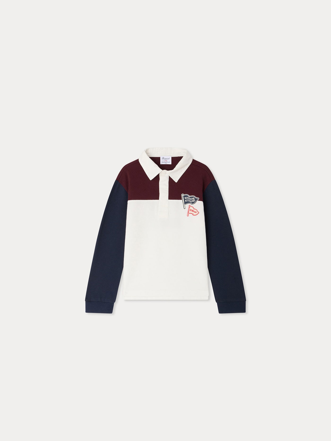 Bonpoint x Maison Kitsuné Médéric polo shirt in organic cotton