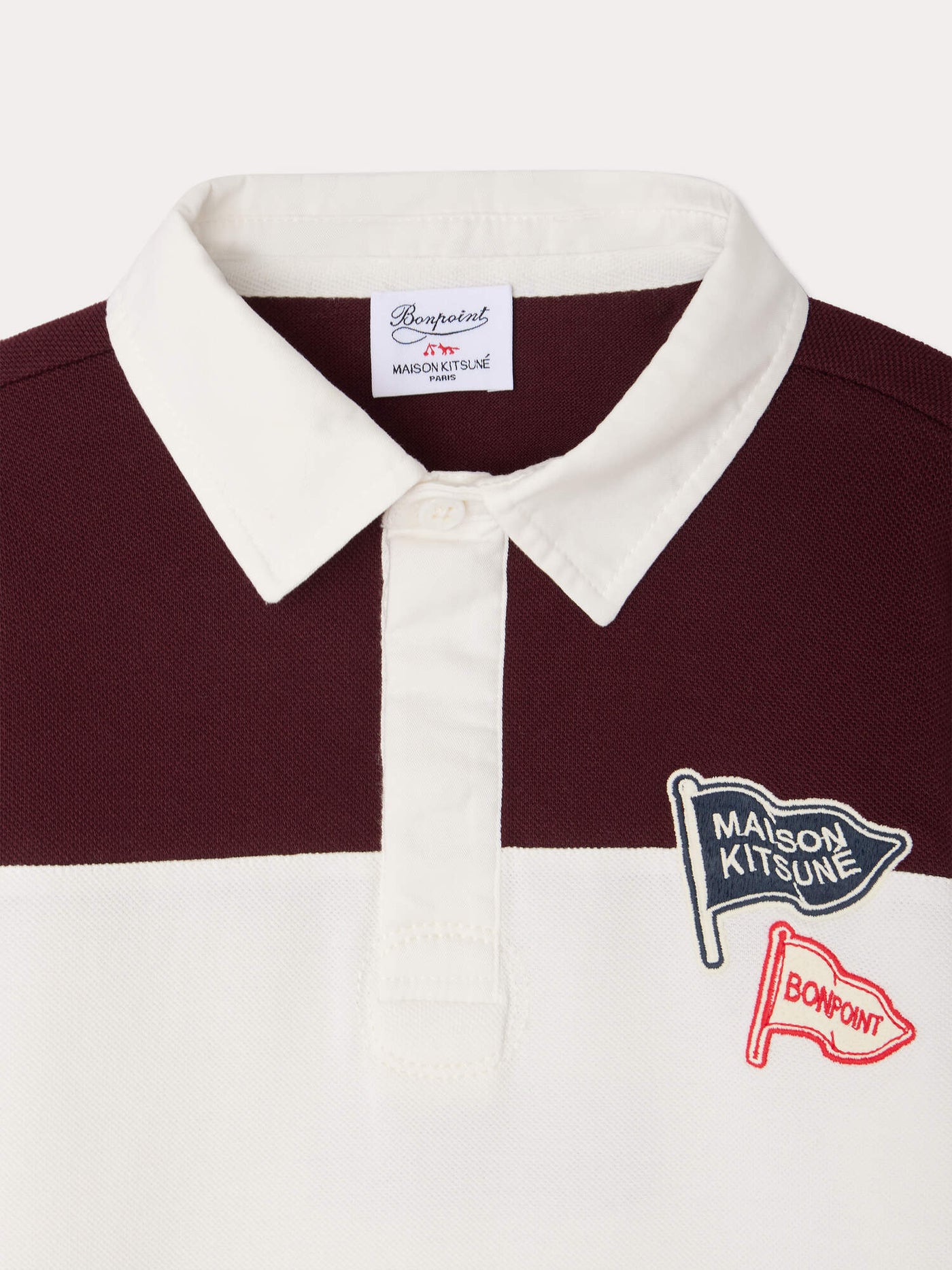 Bonpoint x Maison Kitsuné Médéric polo shirt in organic cotton