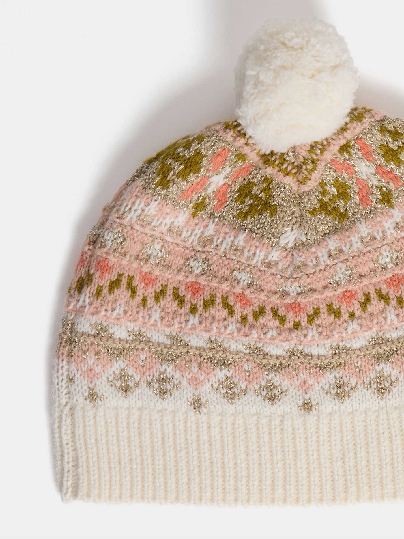 Hat Jouma with pompom in jacquard