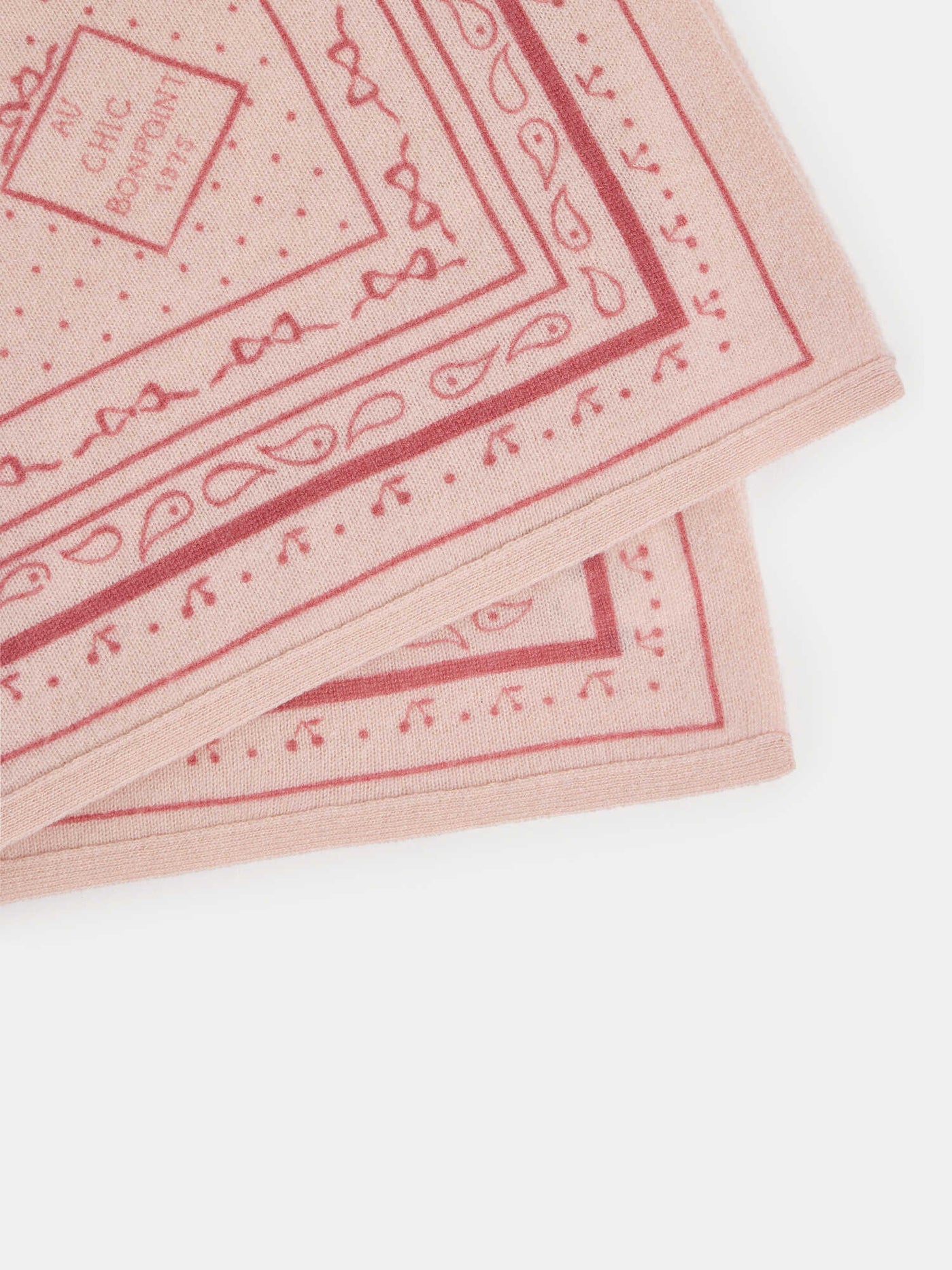 Marcy pink cashmere scarf
