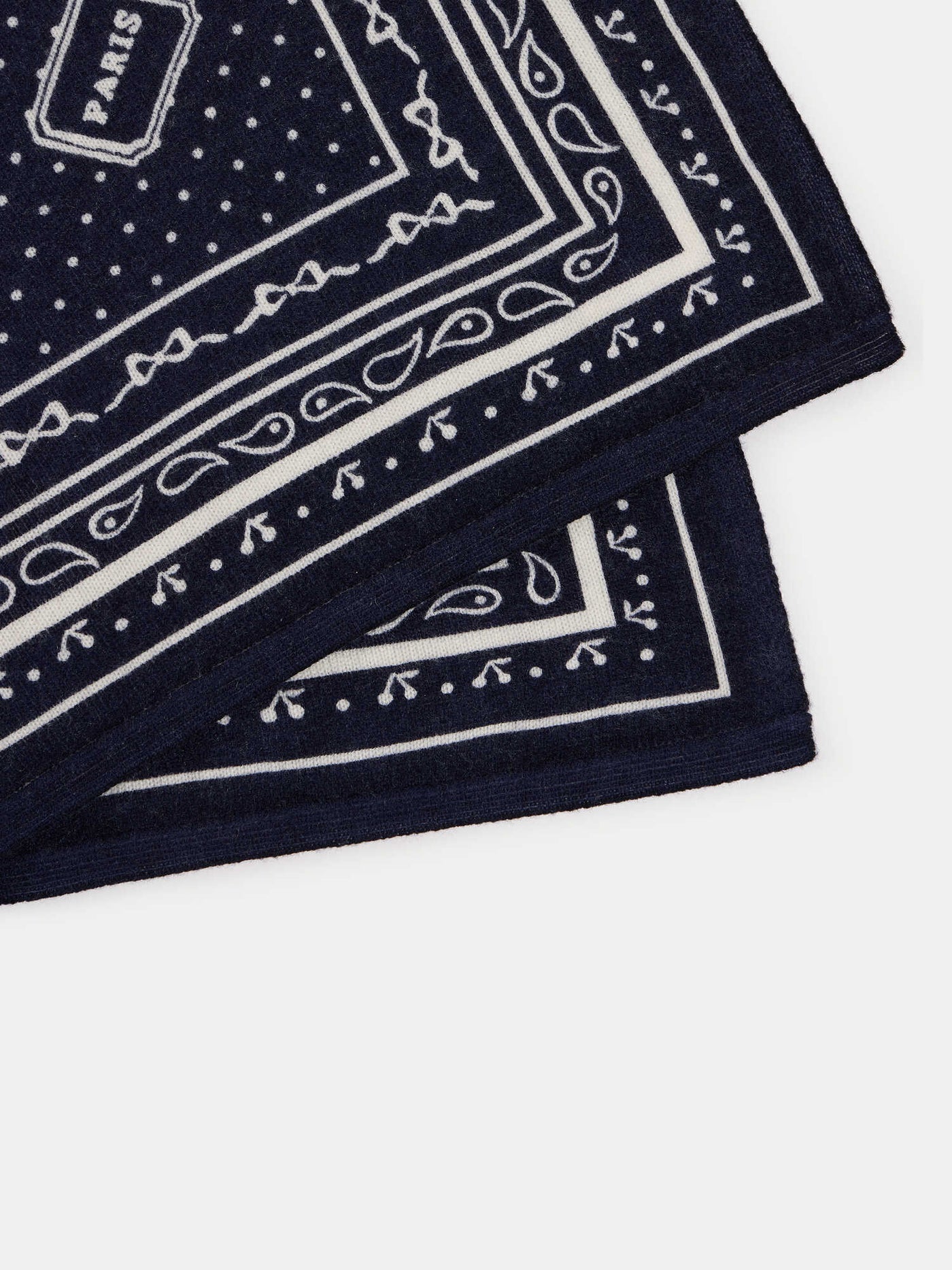 Marcy navy cashmere scarf