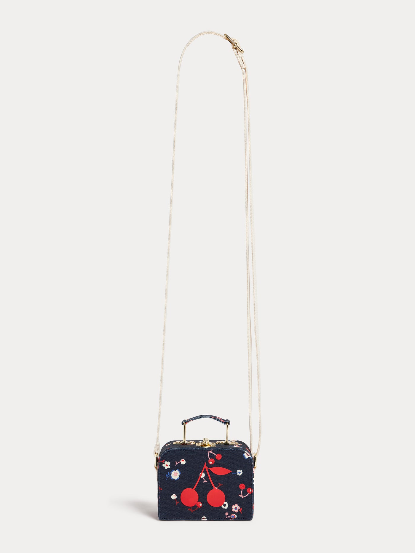Aimane cherry print suitcase bag
