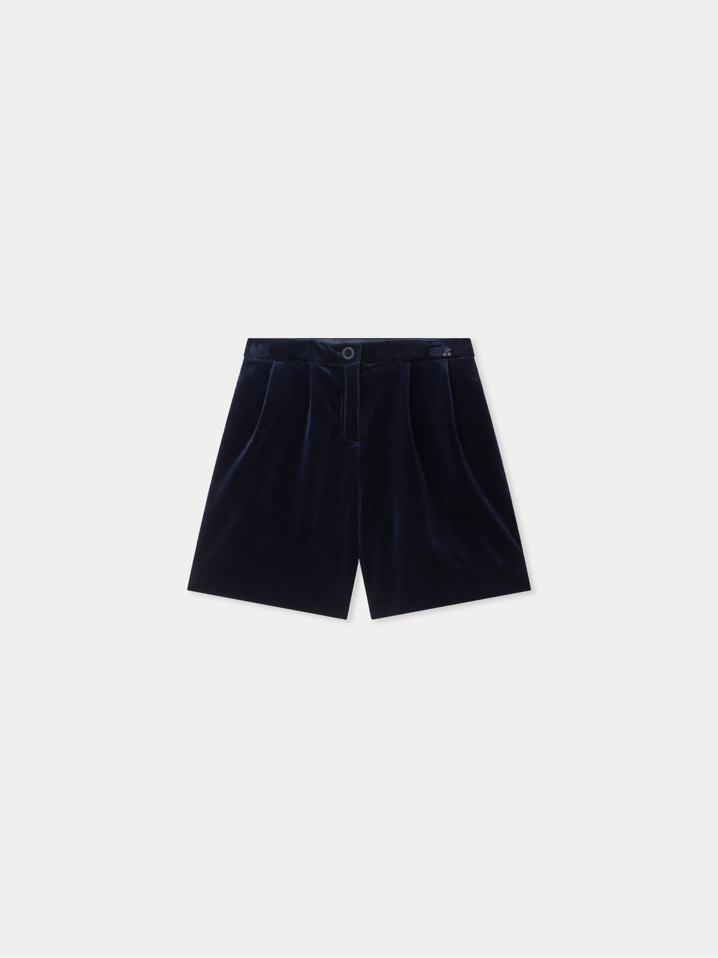 Shorts Jua navy in organic cotton velvet