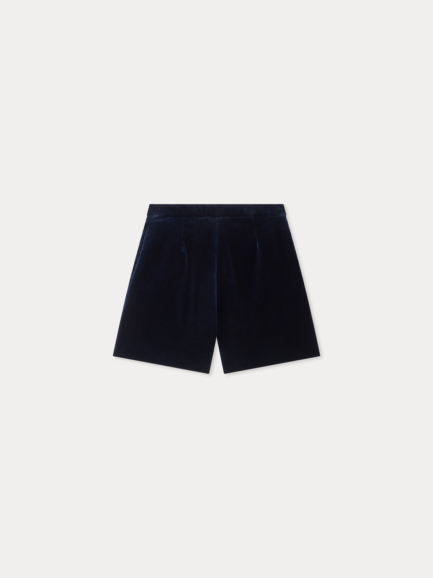 Shorts Jua navy in organic cotton velvet