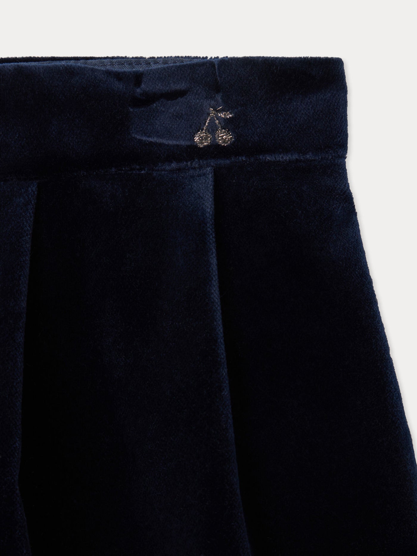Shorts Jua navy in organic cotton velvet