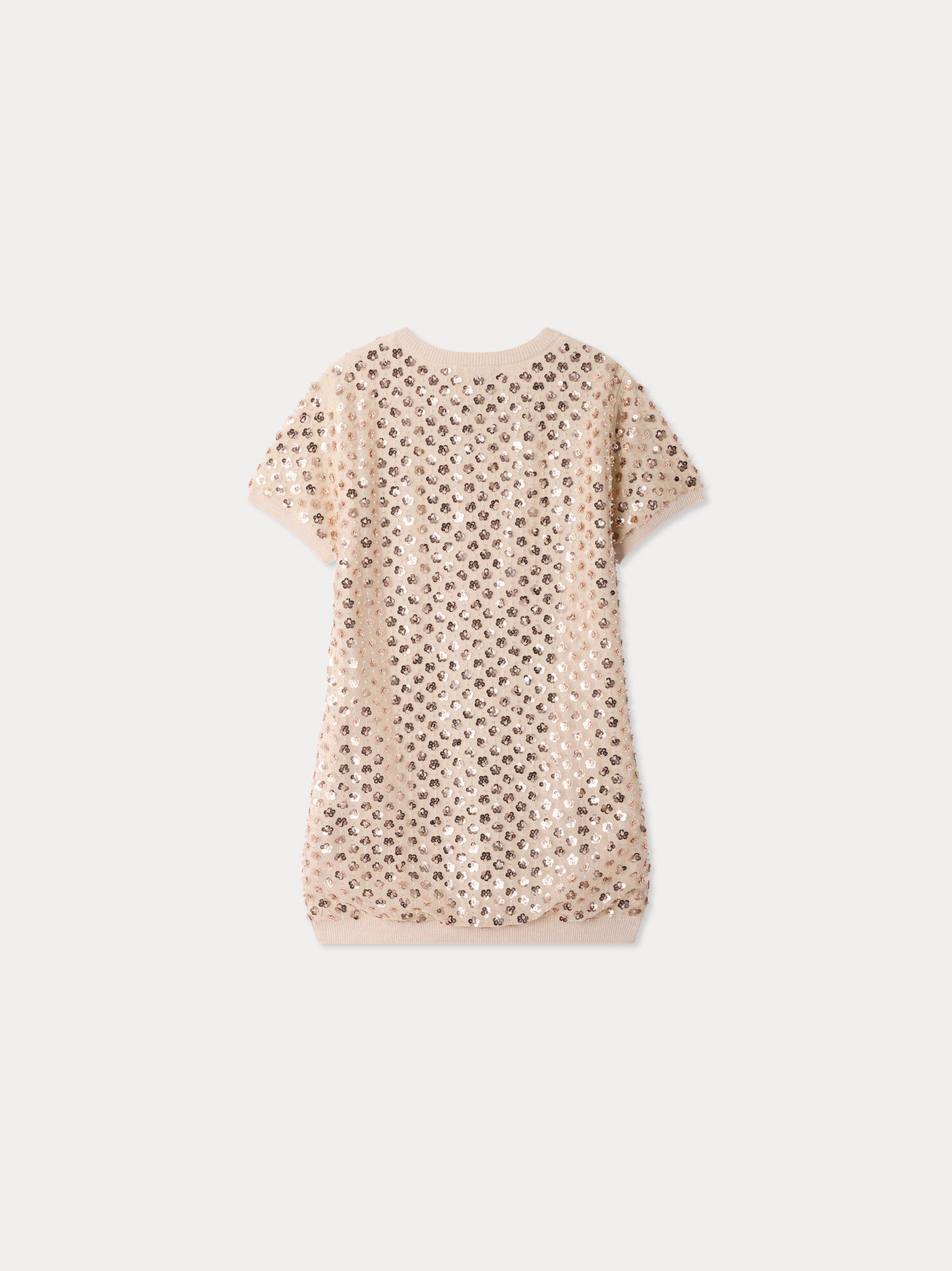 Dress Marlise in knit with sequined tulle