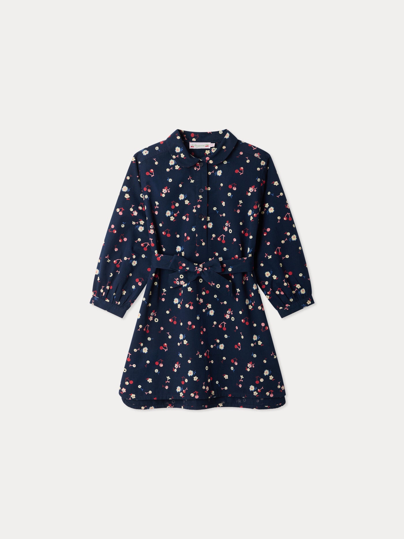 Milaine dress with Peter Pan collar in organic cotton twill