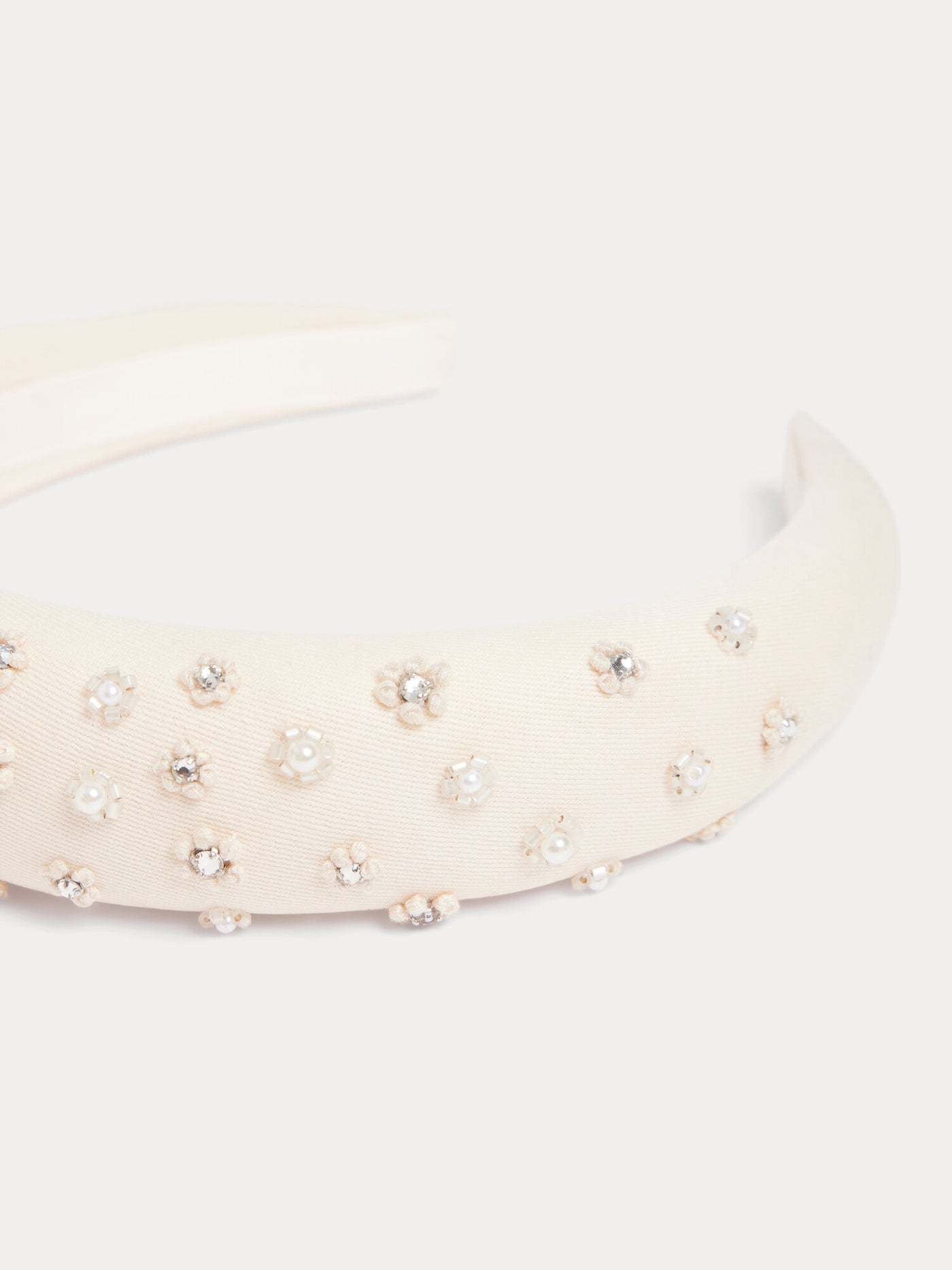 Headband Melyane embroidered with pearls