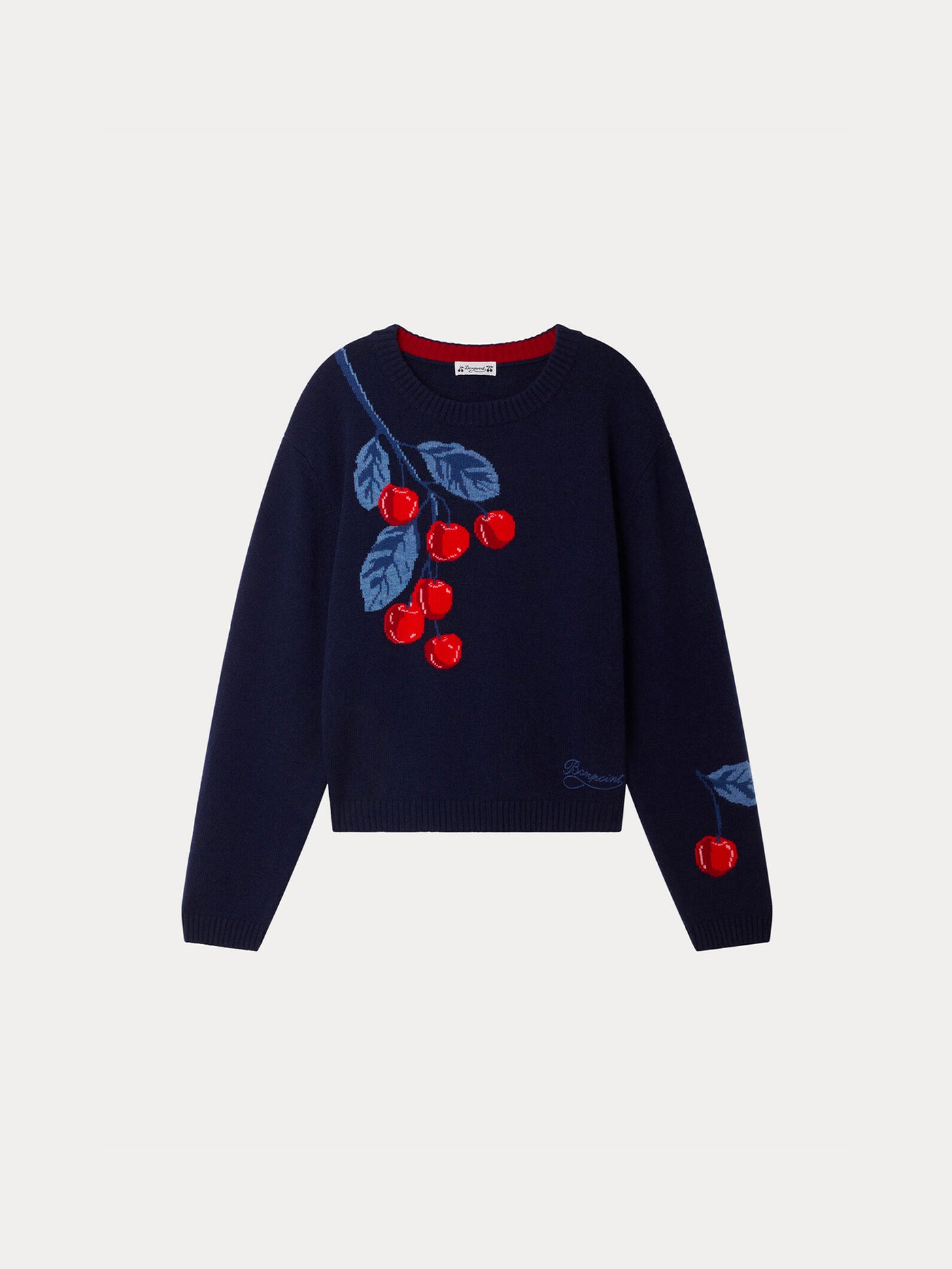 Maxine Grown-Up round-neck sweater with cherries
