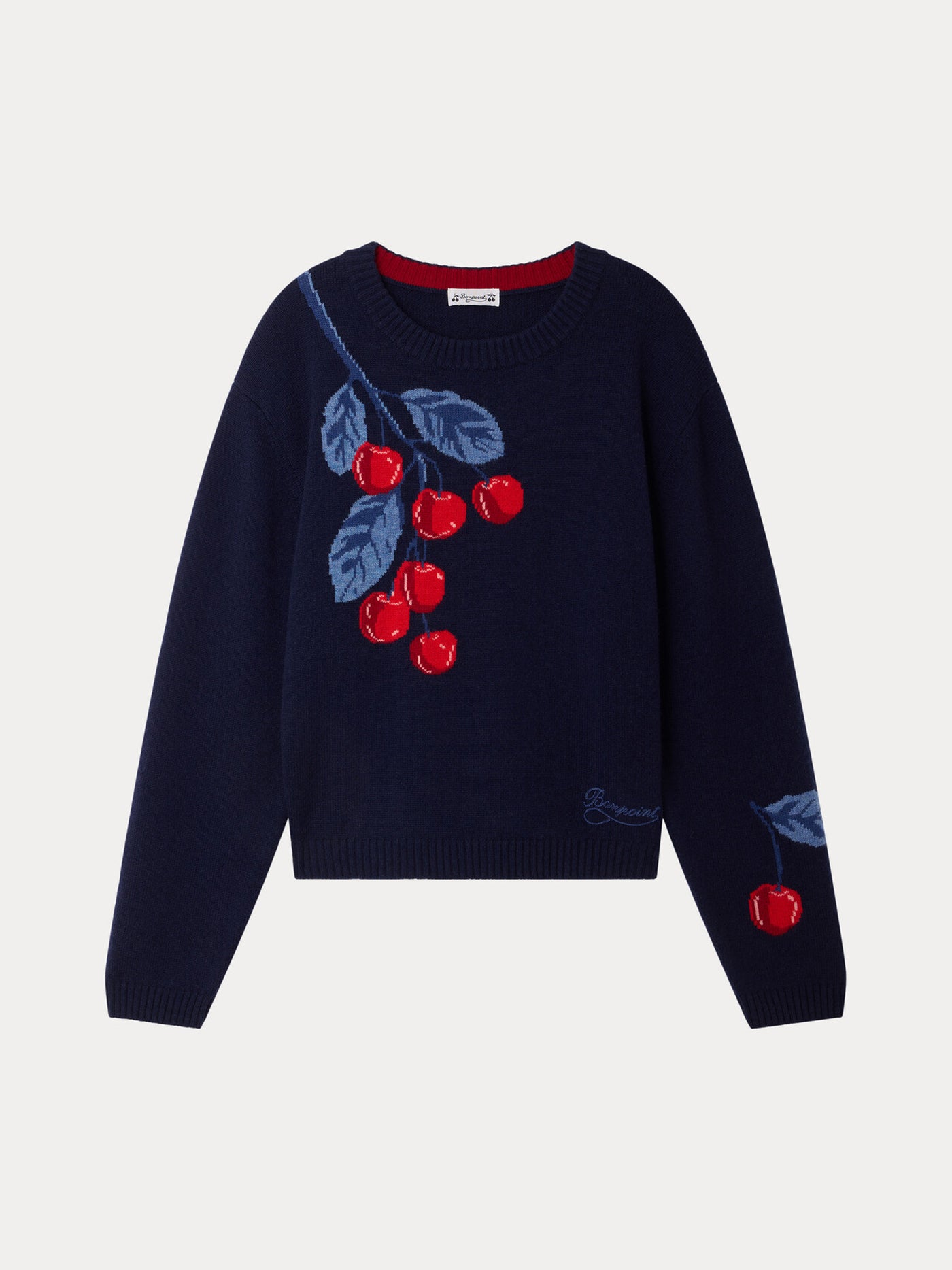 Maxine Grown-Up round-neck sweater with cherries