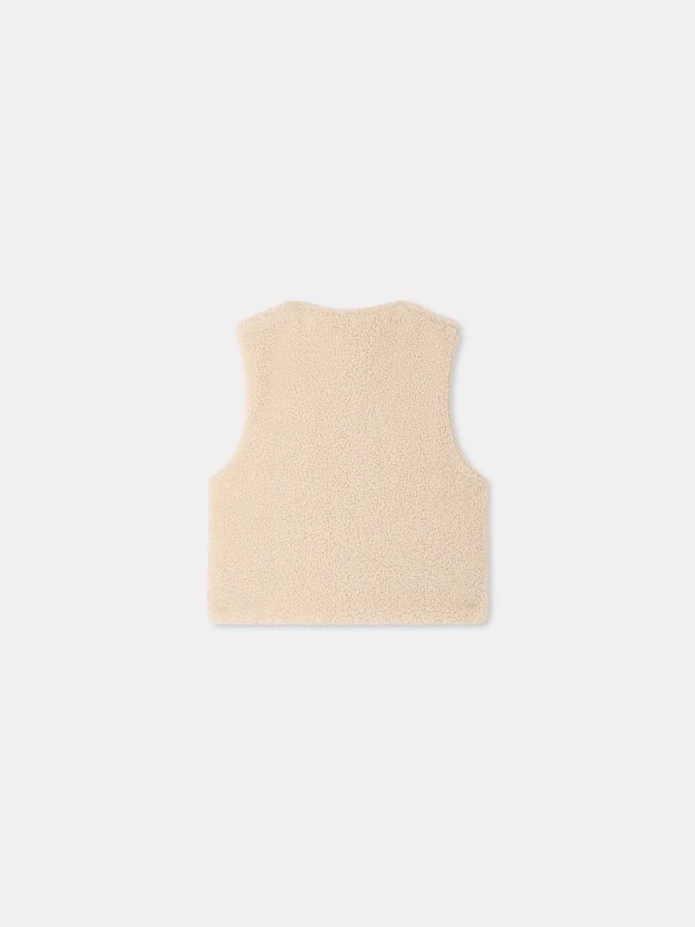 Maya reversible sleeveless faux fur jacket