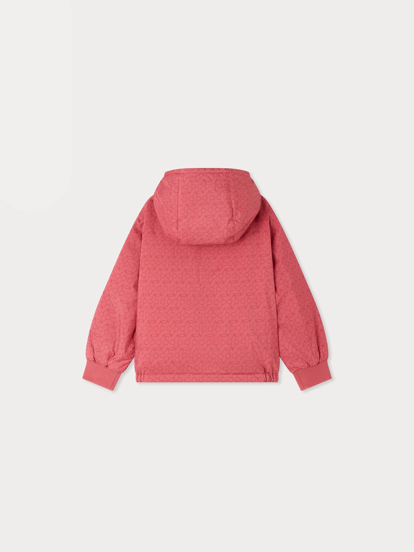 Marguerite water-repellent jacket with cherry print