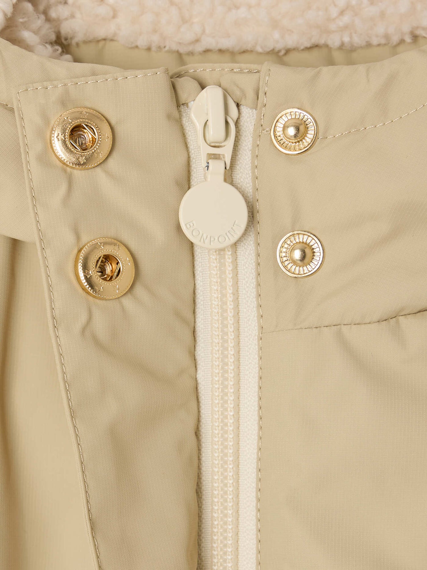 Monica water-repellent parka lined with faux fur