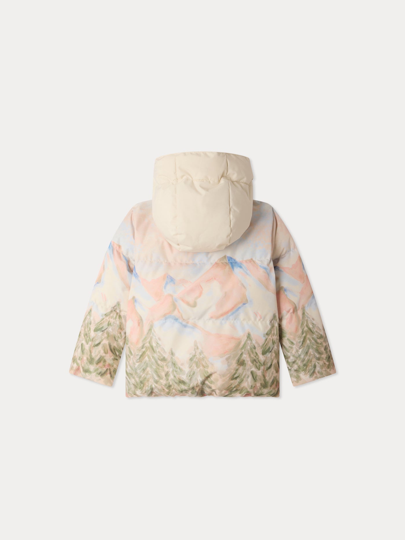 Moyra waterproof ski jacket with ski landscape print