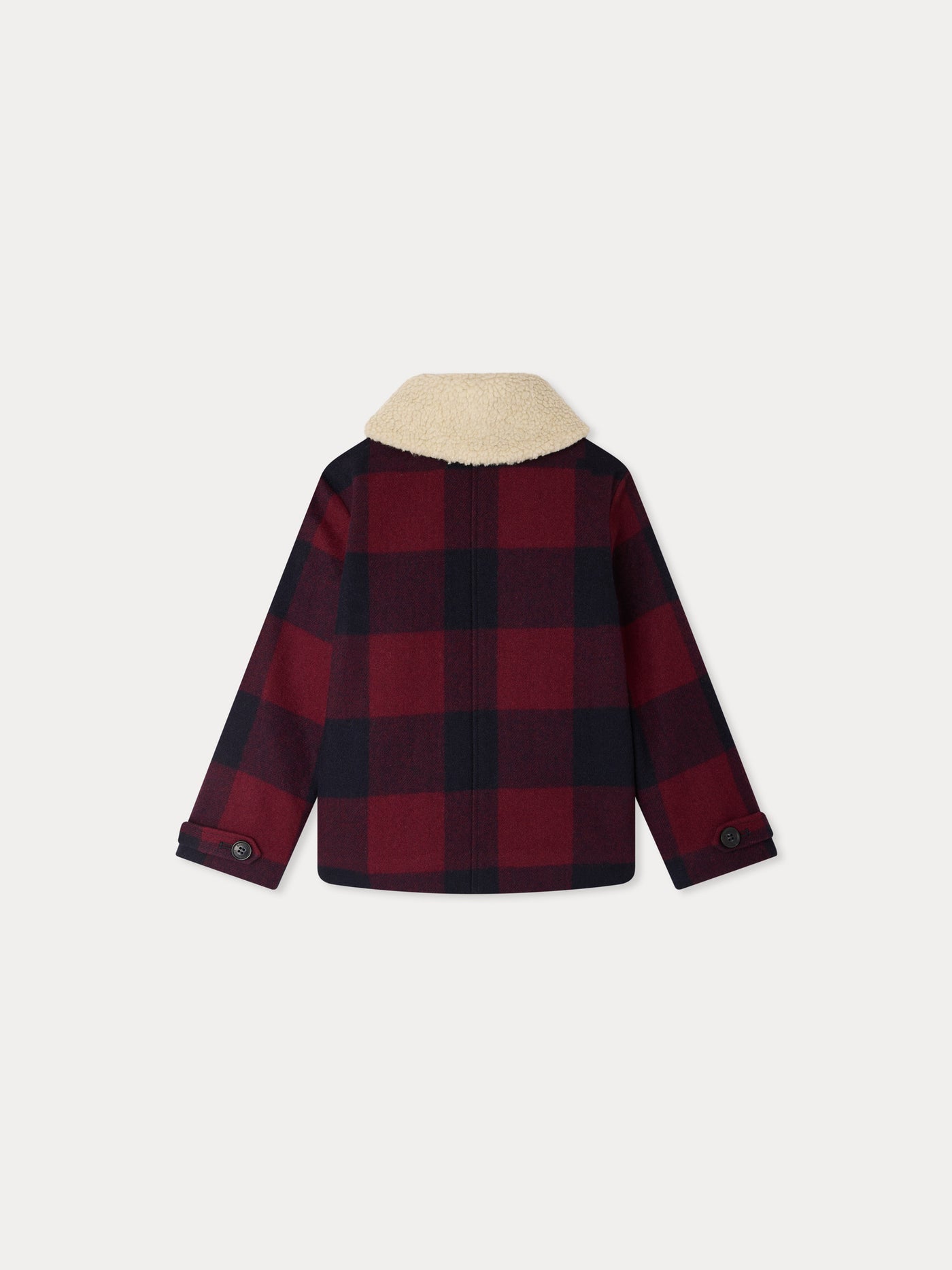 Morgana checked shawl-collar jacket