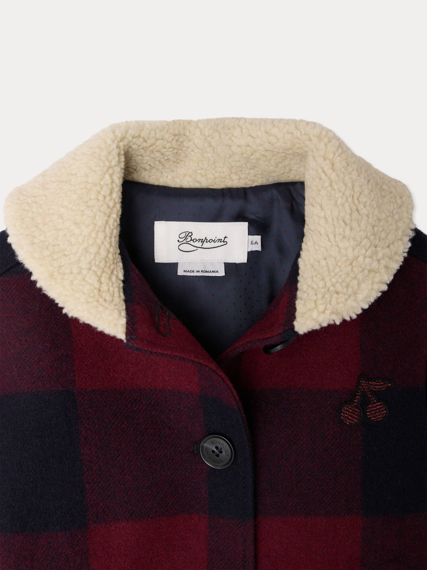 Morgana checked shawl-collar jacket