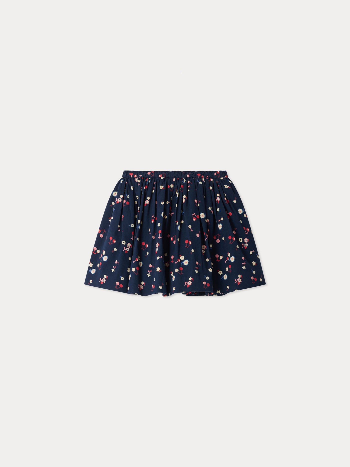 Suzon skirt with cherry print in organic cotton
