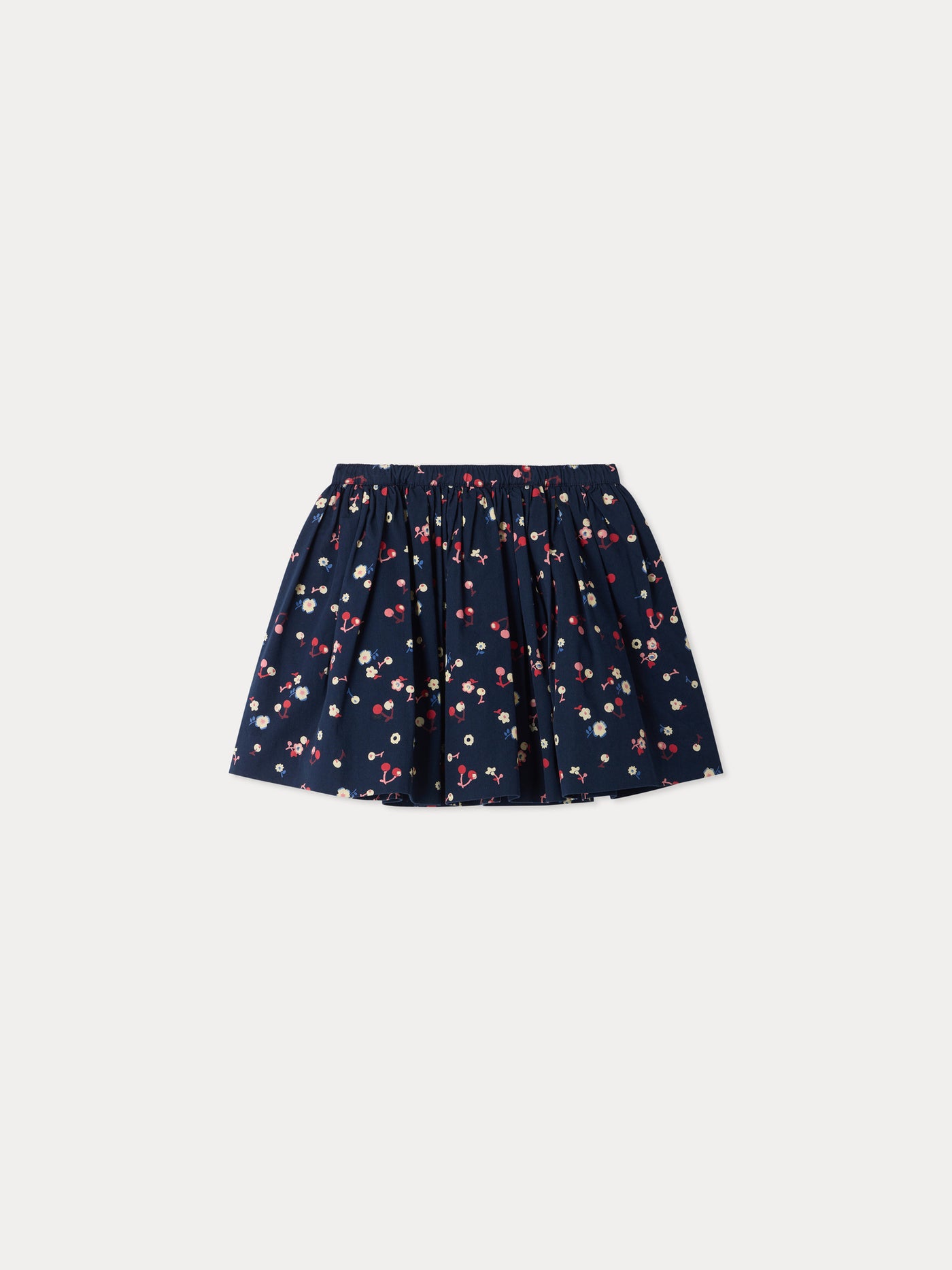 Suzon skirt with cherry print in organic cotton