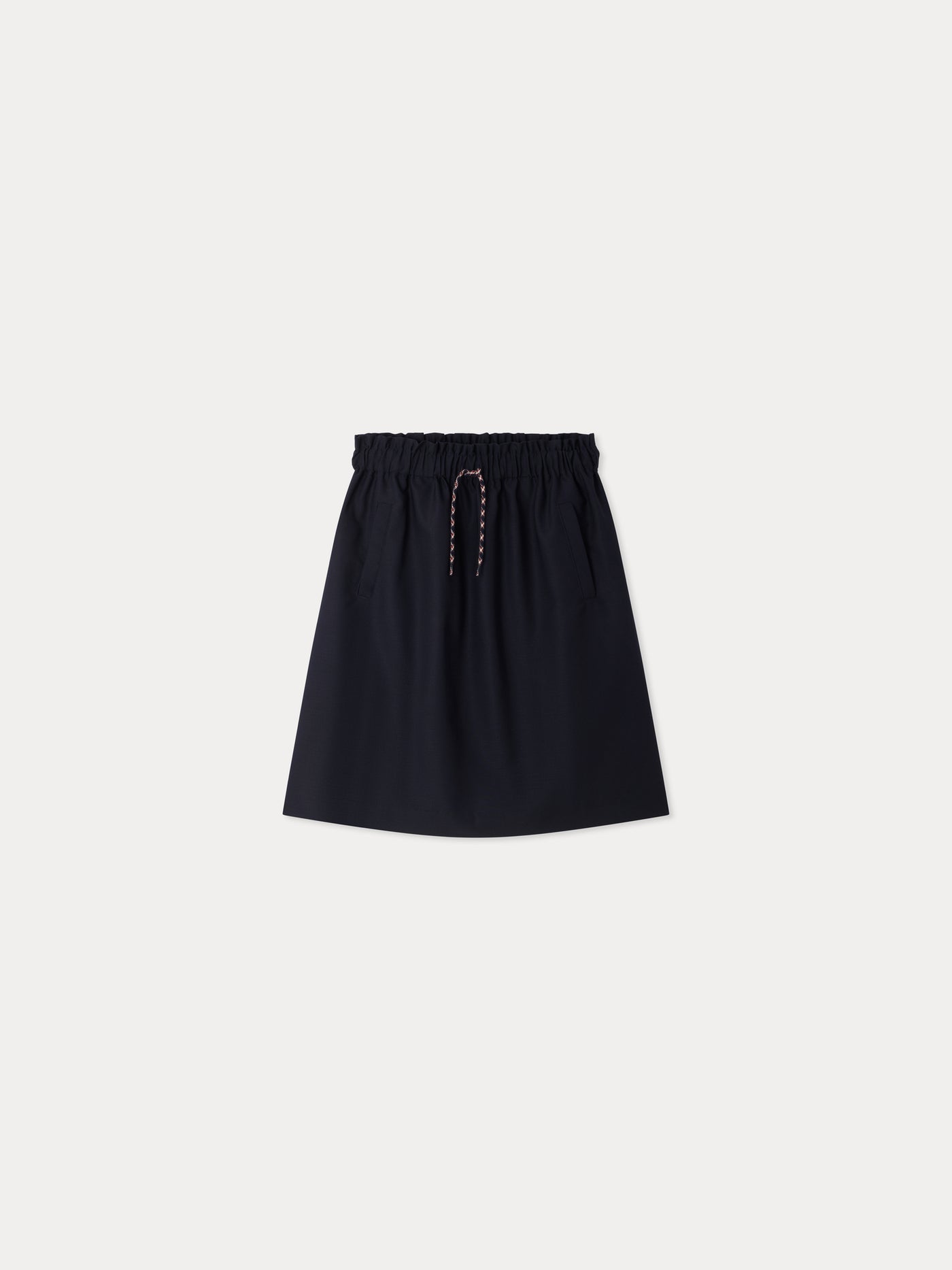 Minna Grown-Up navy skirt with multicoloured lace-up