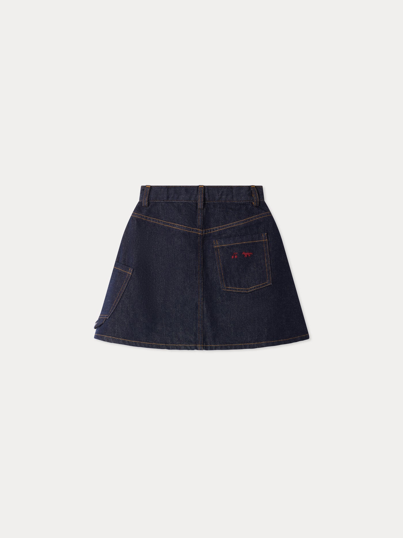 Bonpoint x Maison Kitsuné Minnah denim skirt in organic cotton