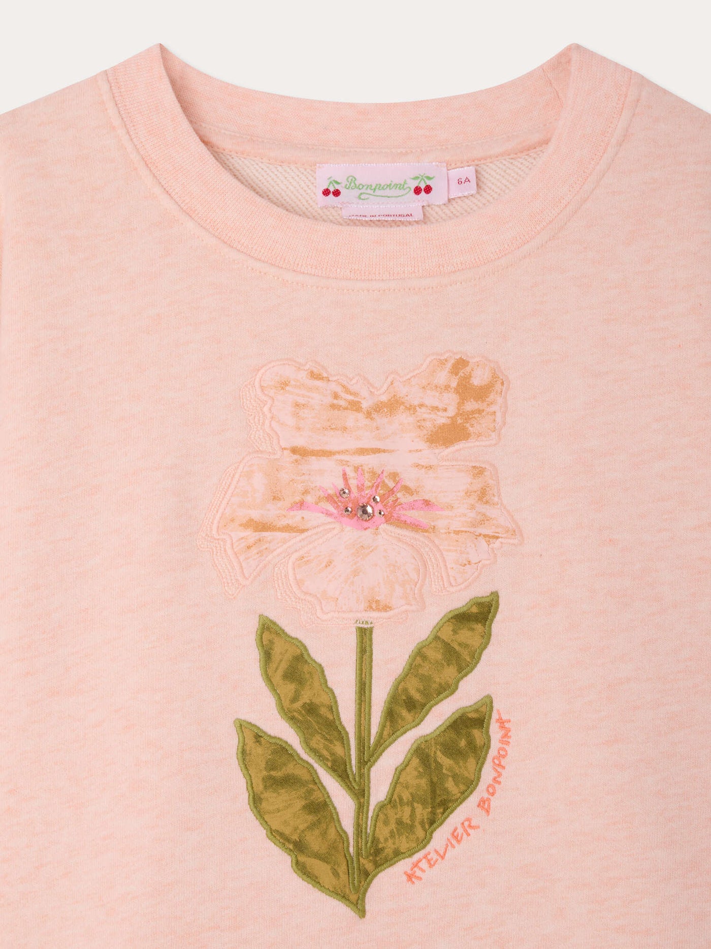 Myla flower print sweatshirt in organic cotton