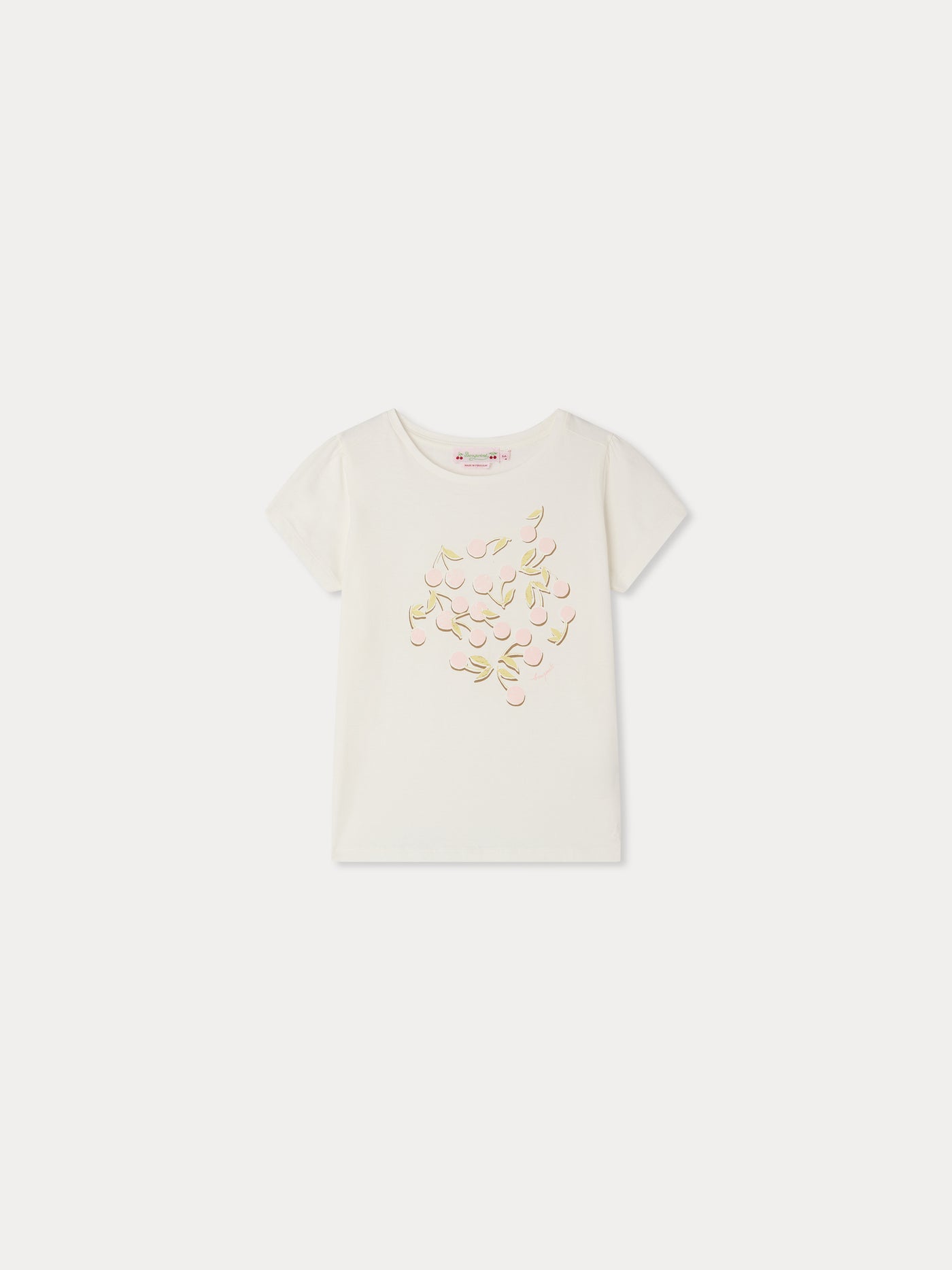 Capricia cherry print t-shirt in organic cotton