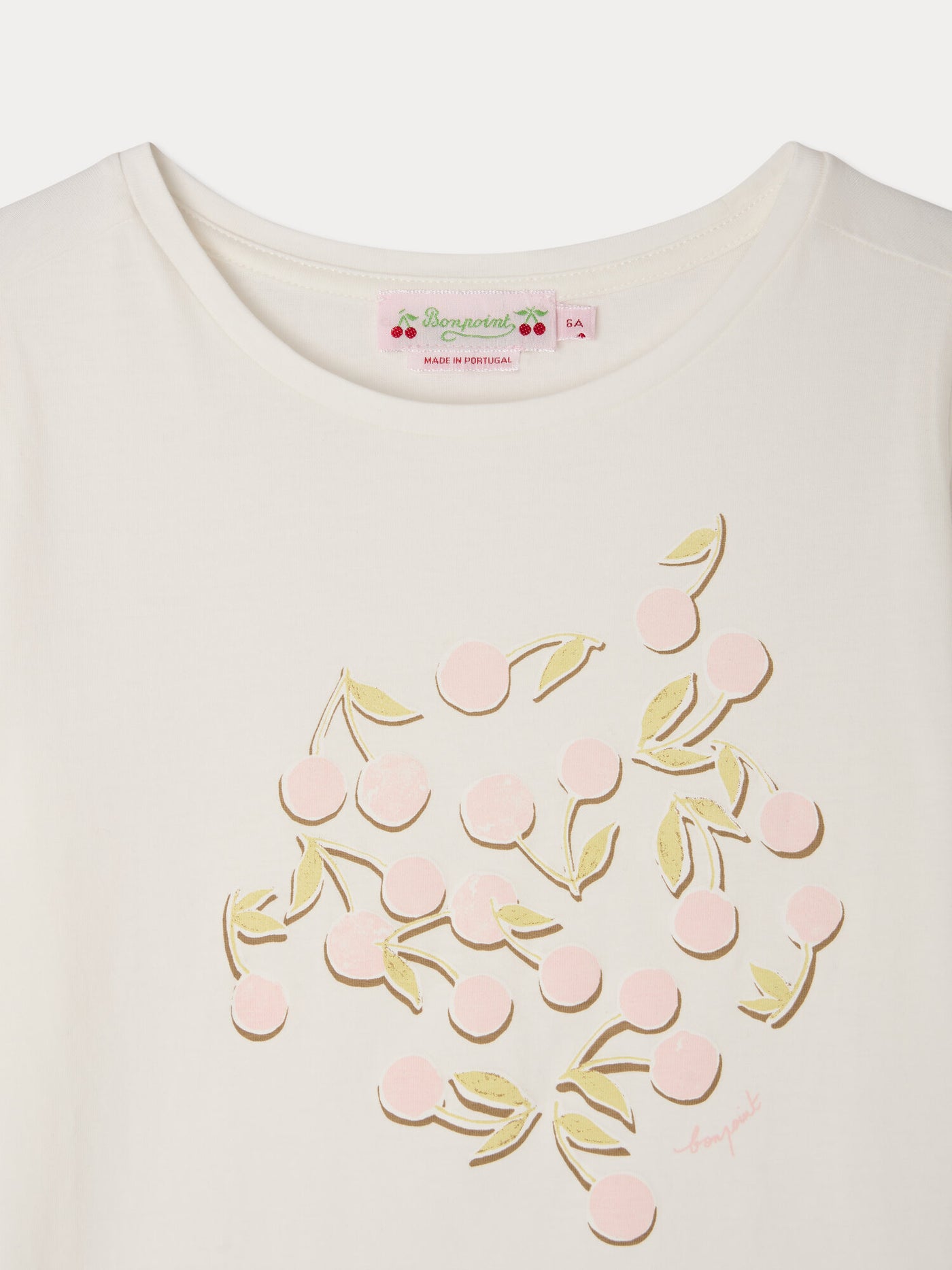 Capricia cherry print t-shirt in organic cotton