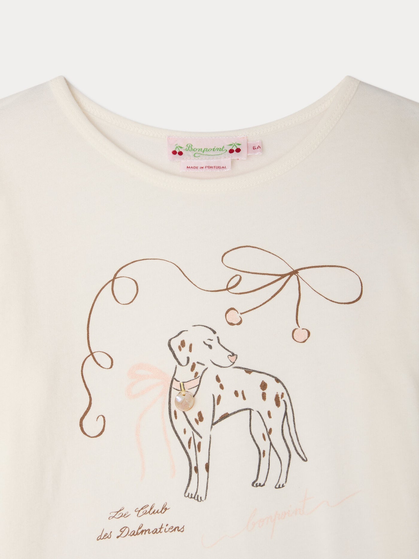 Tidjiane T-shirt with Dalmatian print in organic cotton
