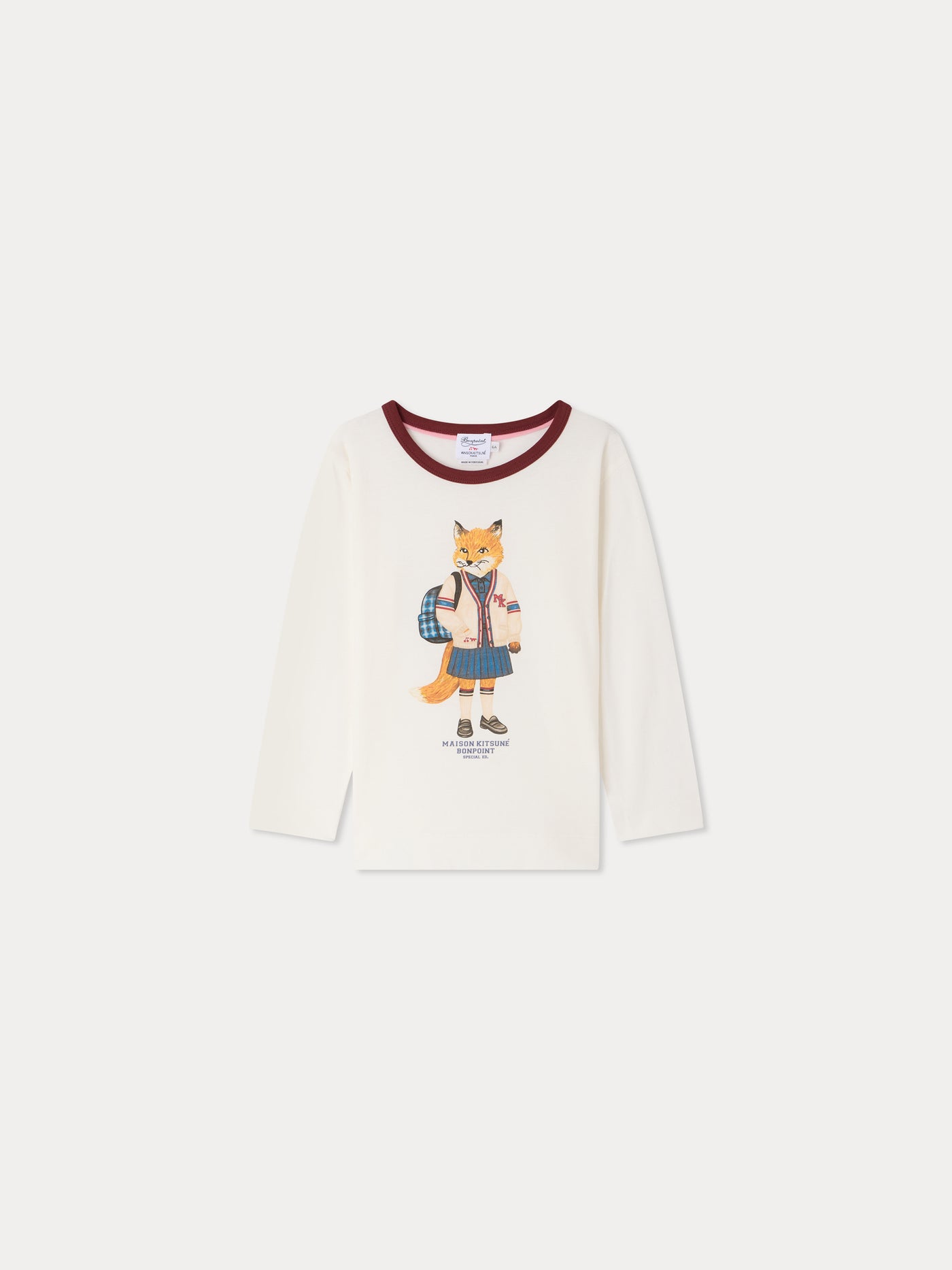Bonpoint x Maison Kitsuné Magali t-shirt with fox print