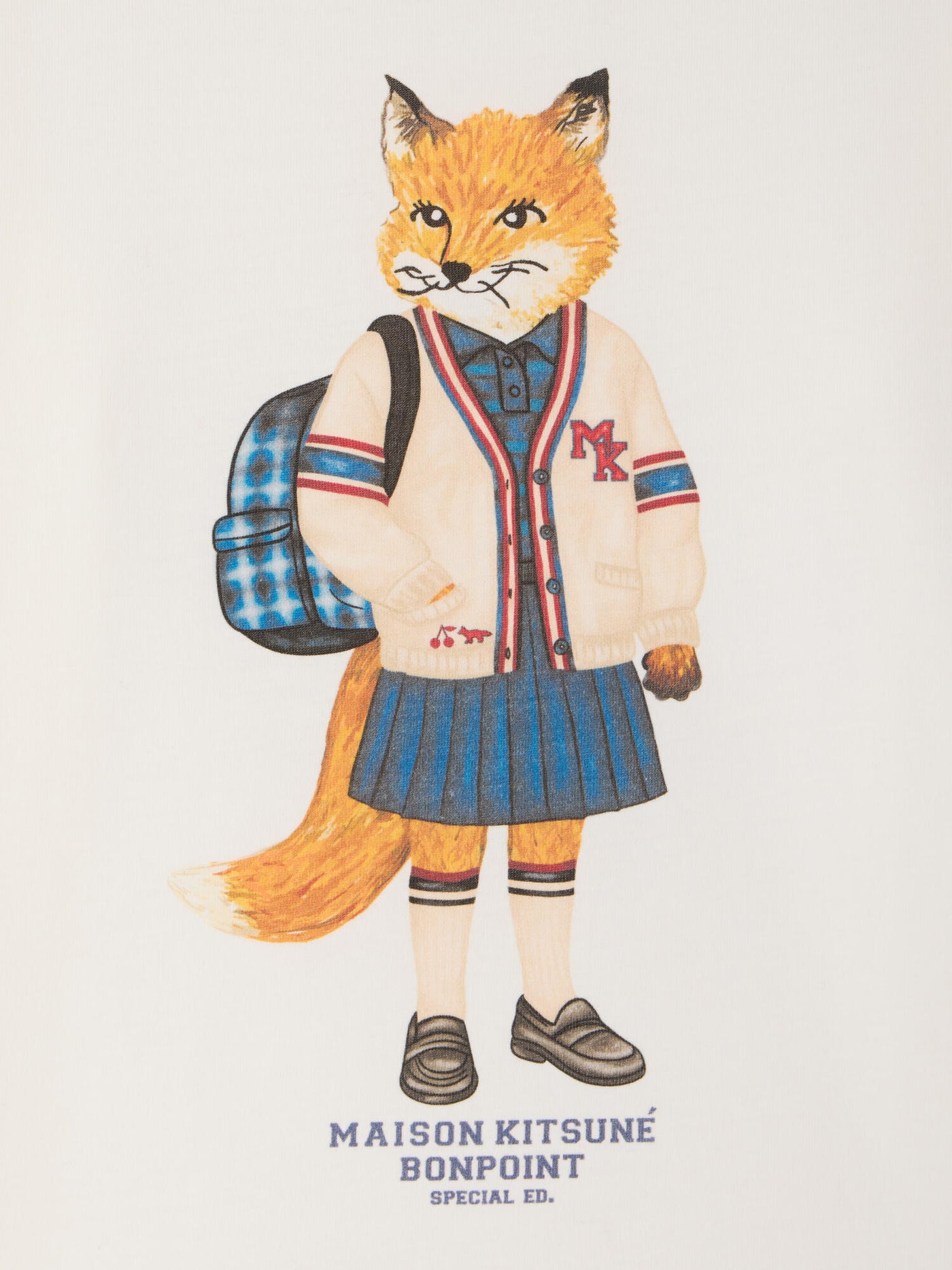 Bonpoint x Maison Kitsuné Magali t-shirt with fox print