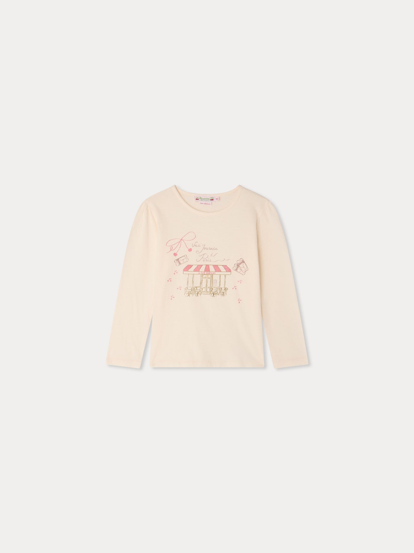 Gracieuse T-shirt with Journée à Paris print in organic cotton
