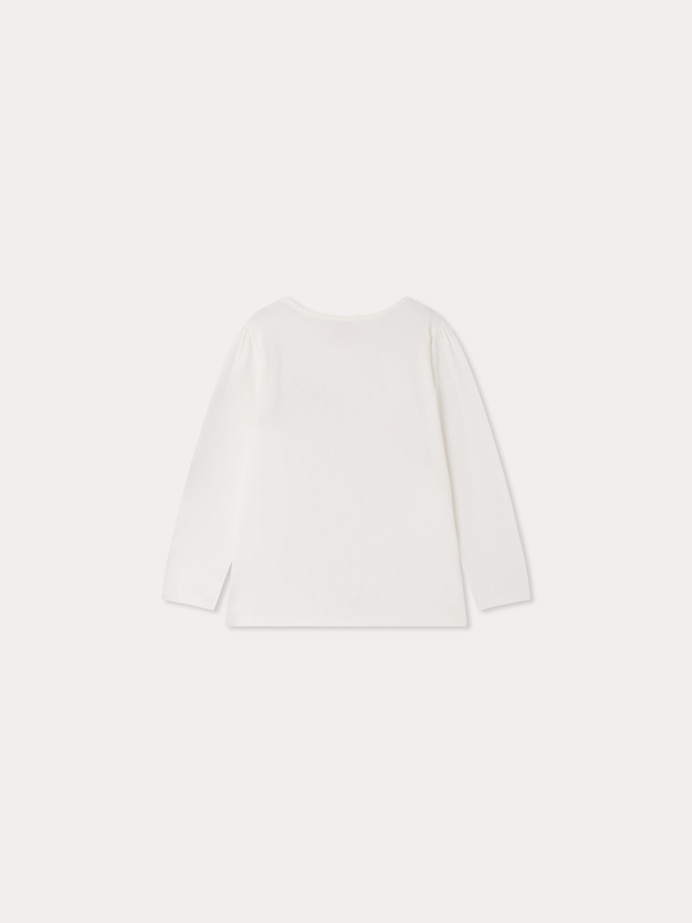 Bonpoint x MoMA Gracieuse t-shirt with hand-embroidered cherry logo in organic cotton