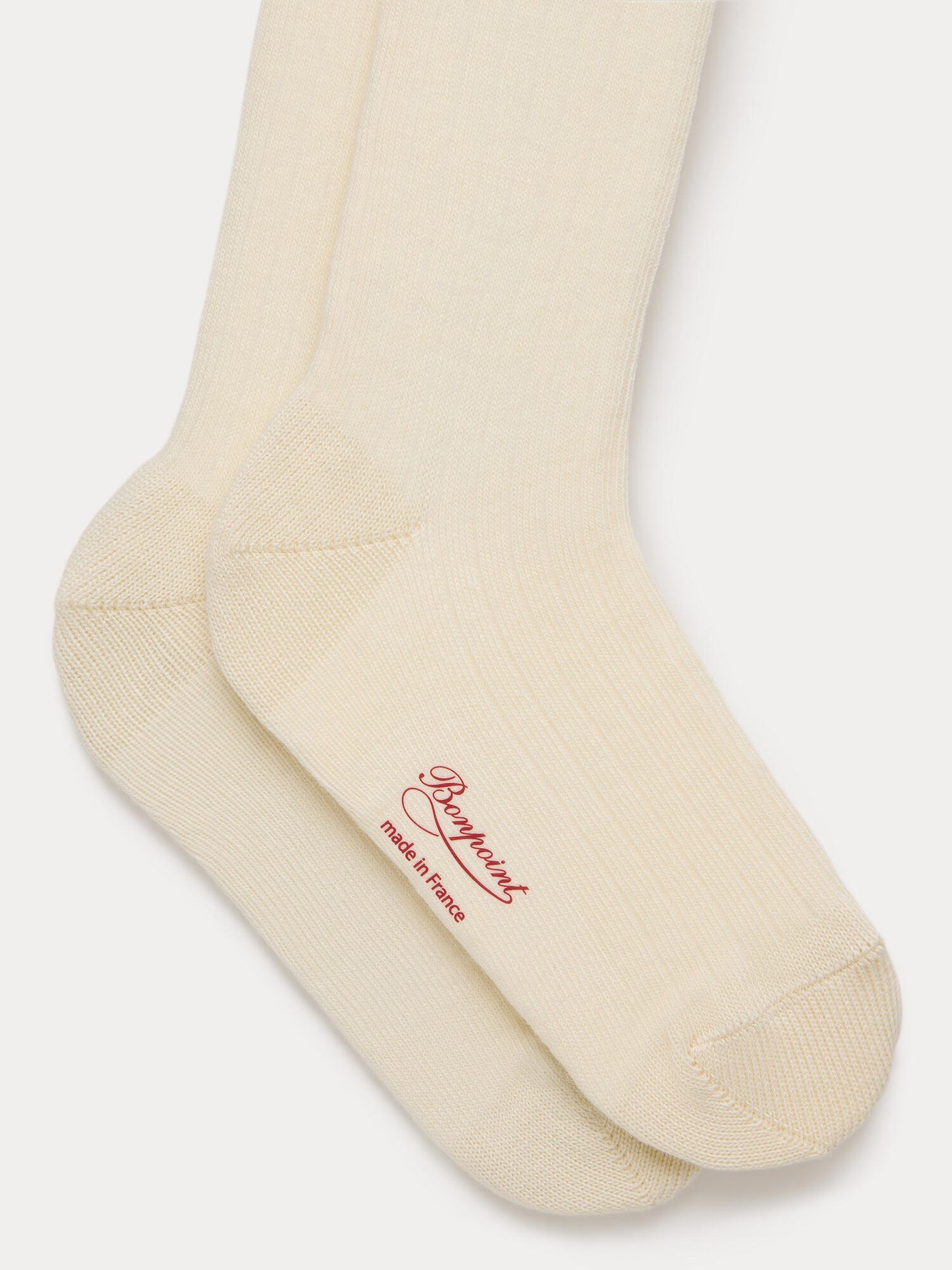 Manea milk white socks with cherry