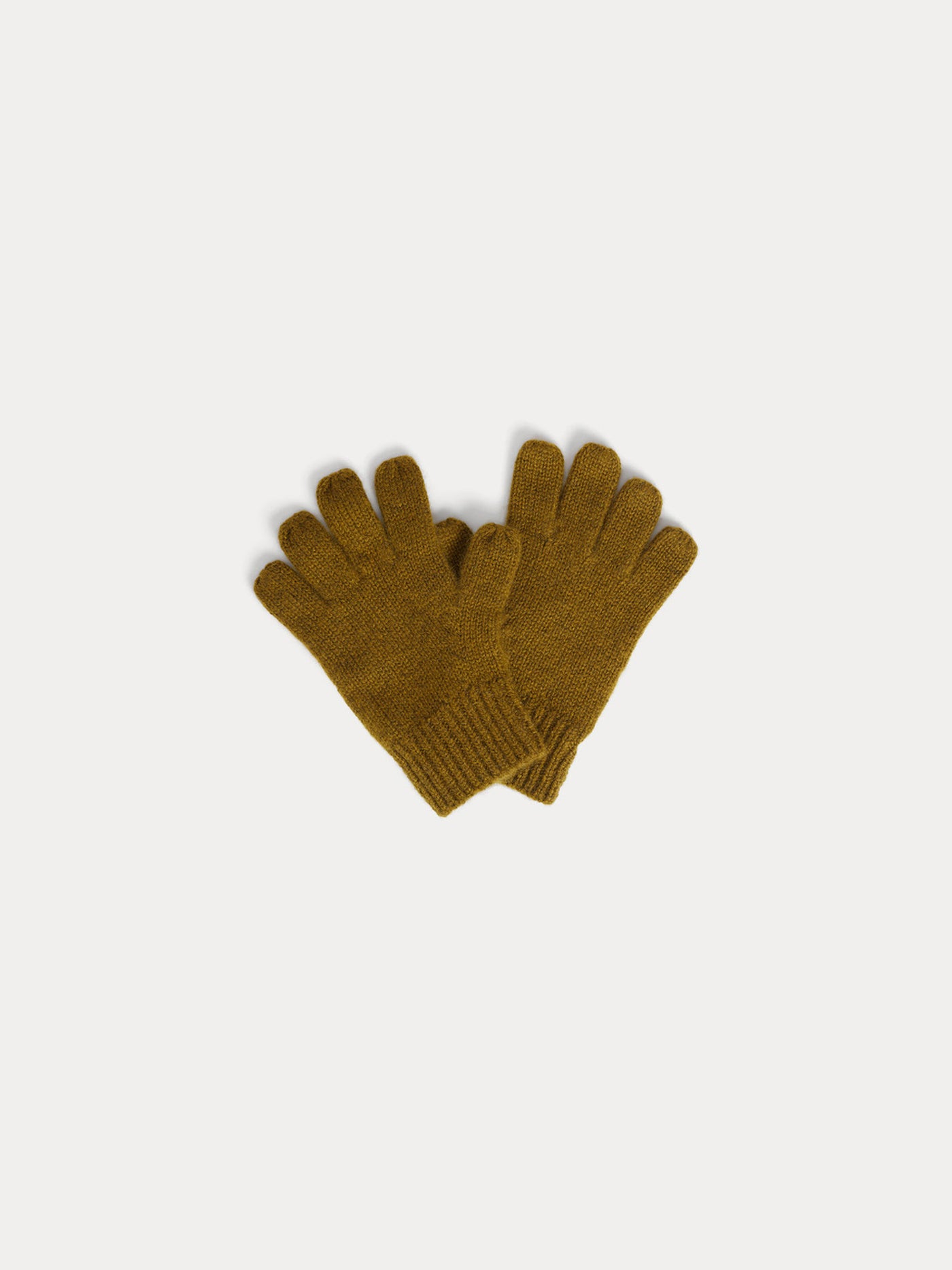 Birk green cashmere gloves