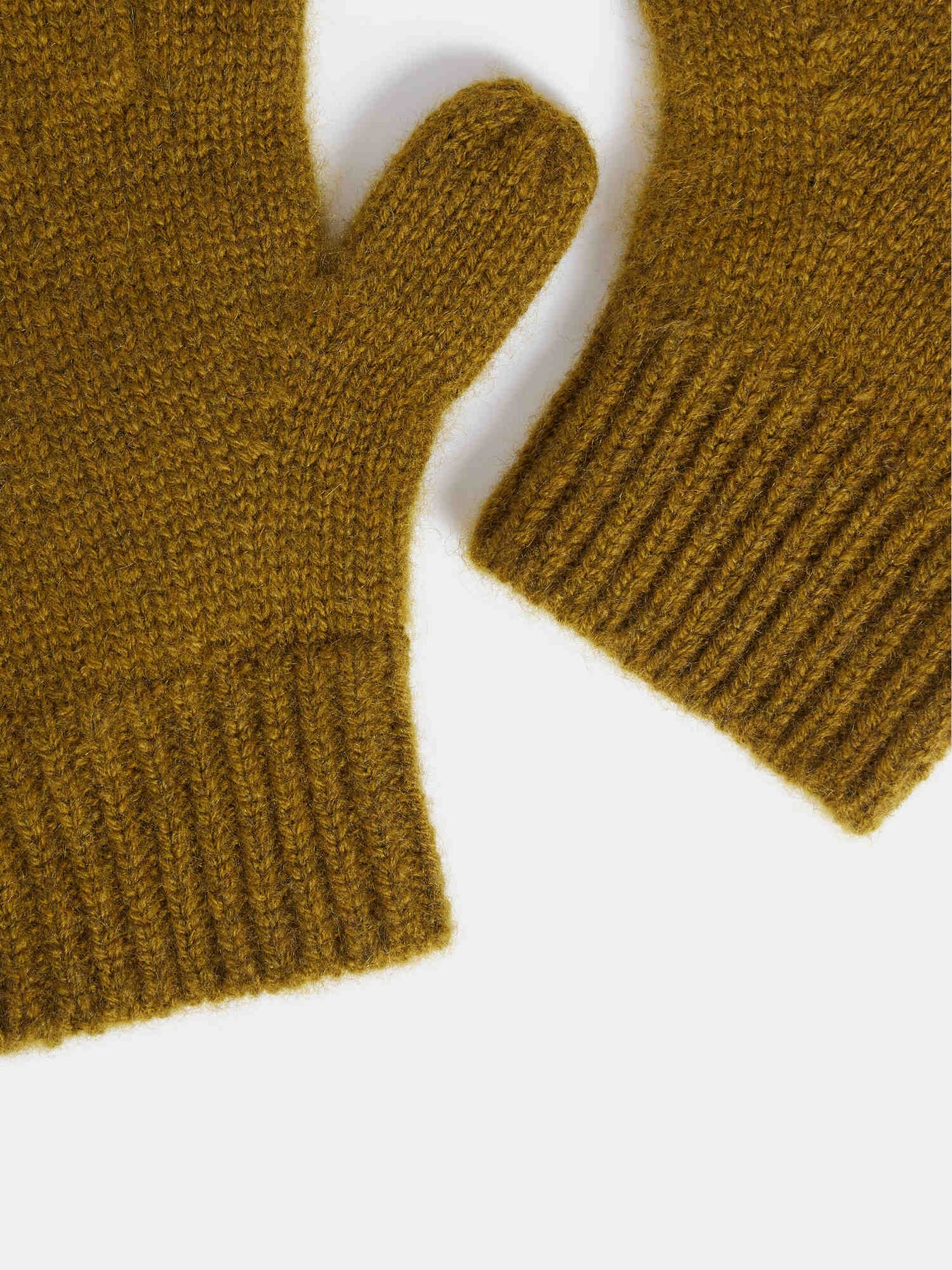 Birk green cashmere gloves