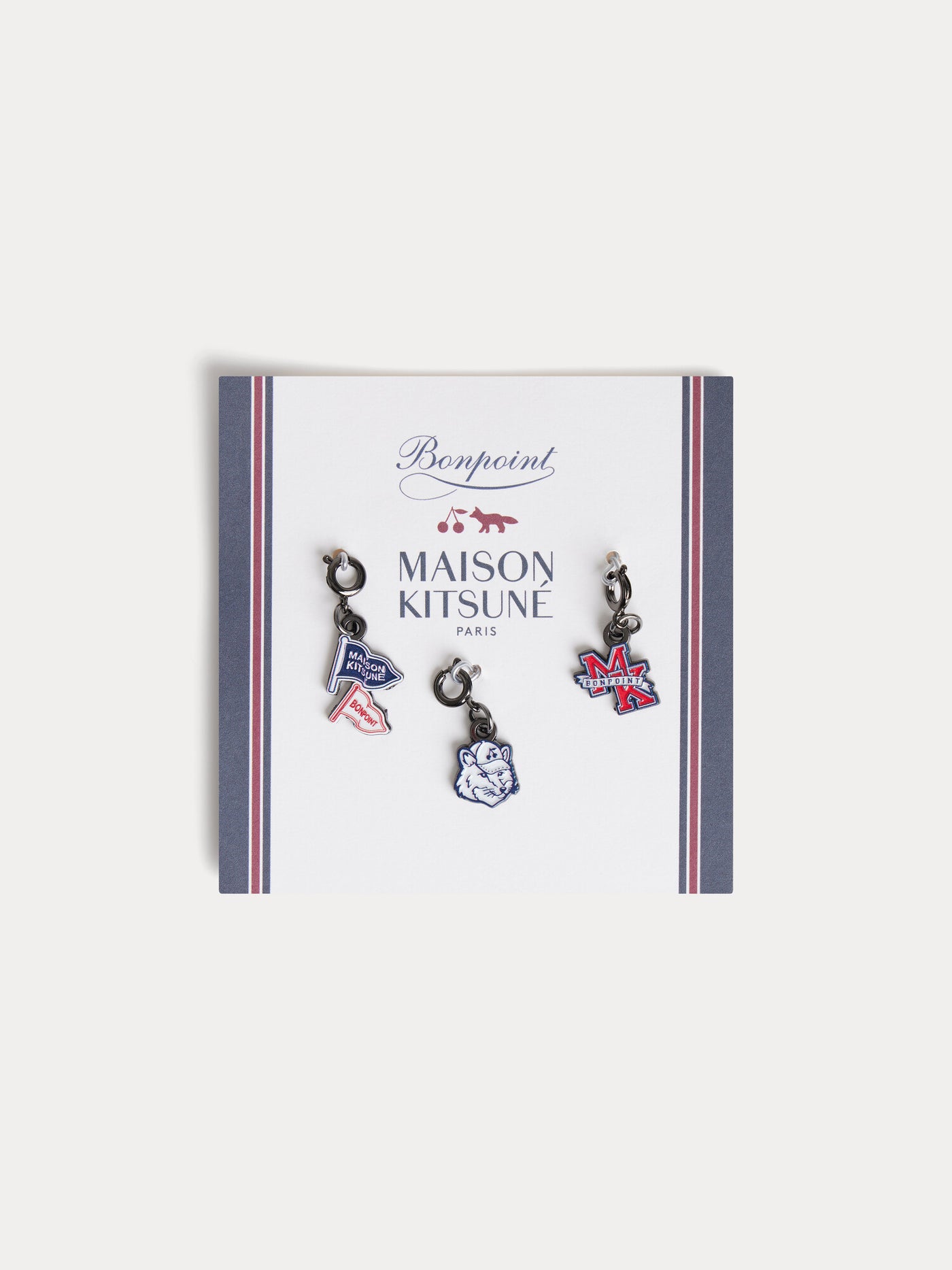 Bonpoint x Maison Kitsuné Maye set of 3 charms