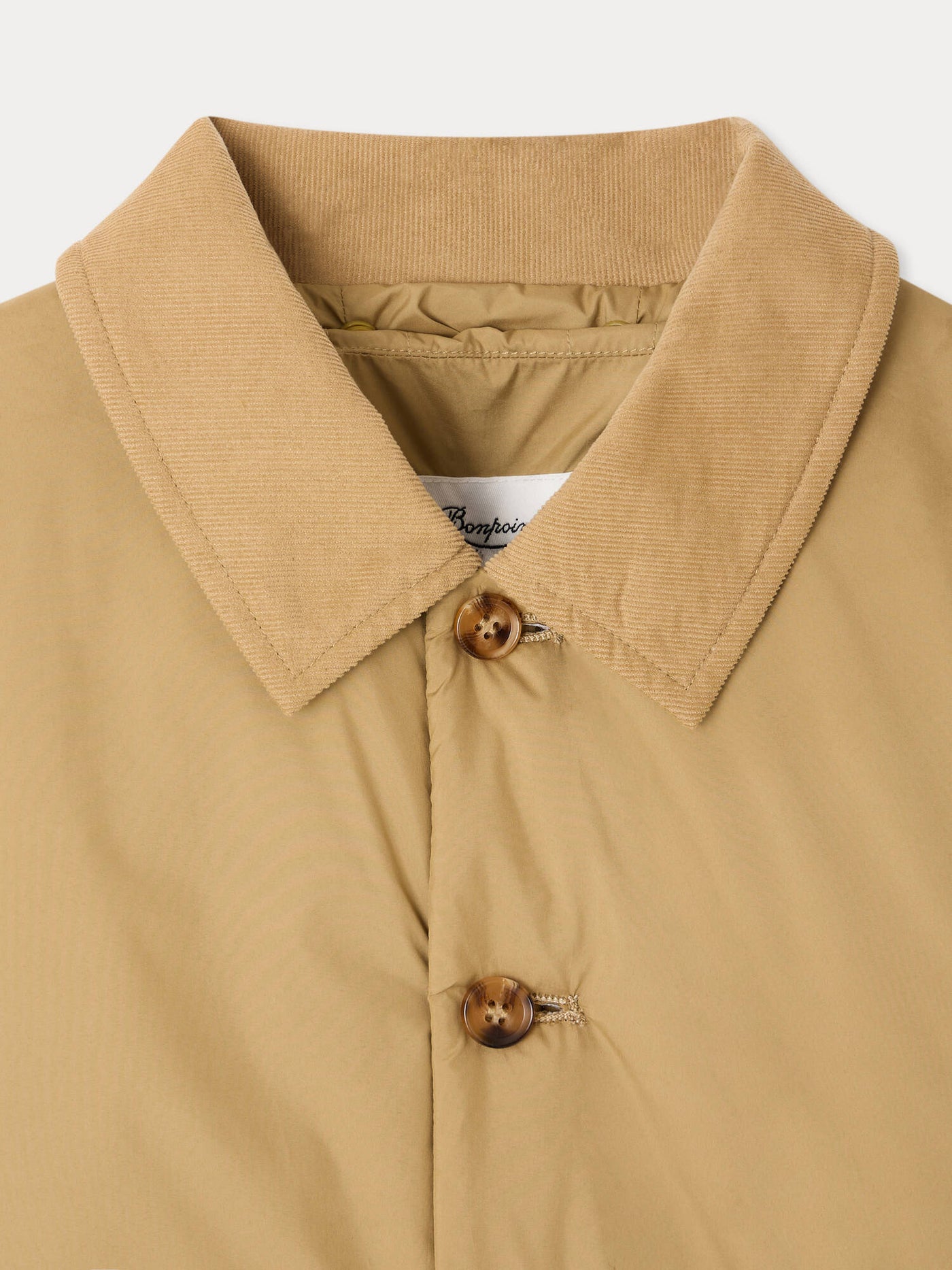 Moseph quilted jacket with velvet collar