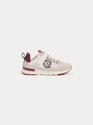 Bonpoint x Maison Kitsuné Geno sneakers with fox patch in leather